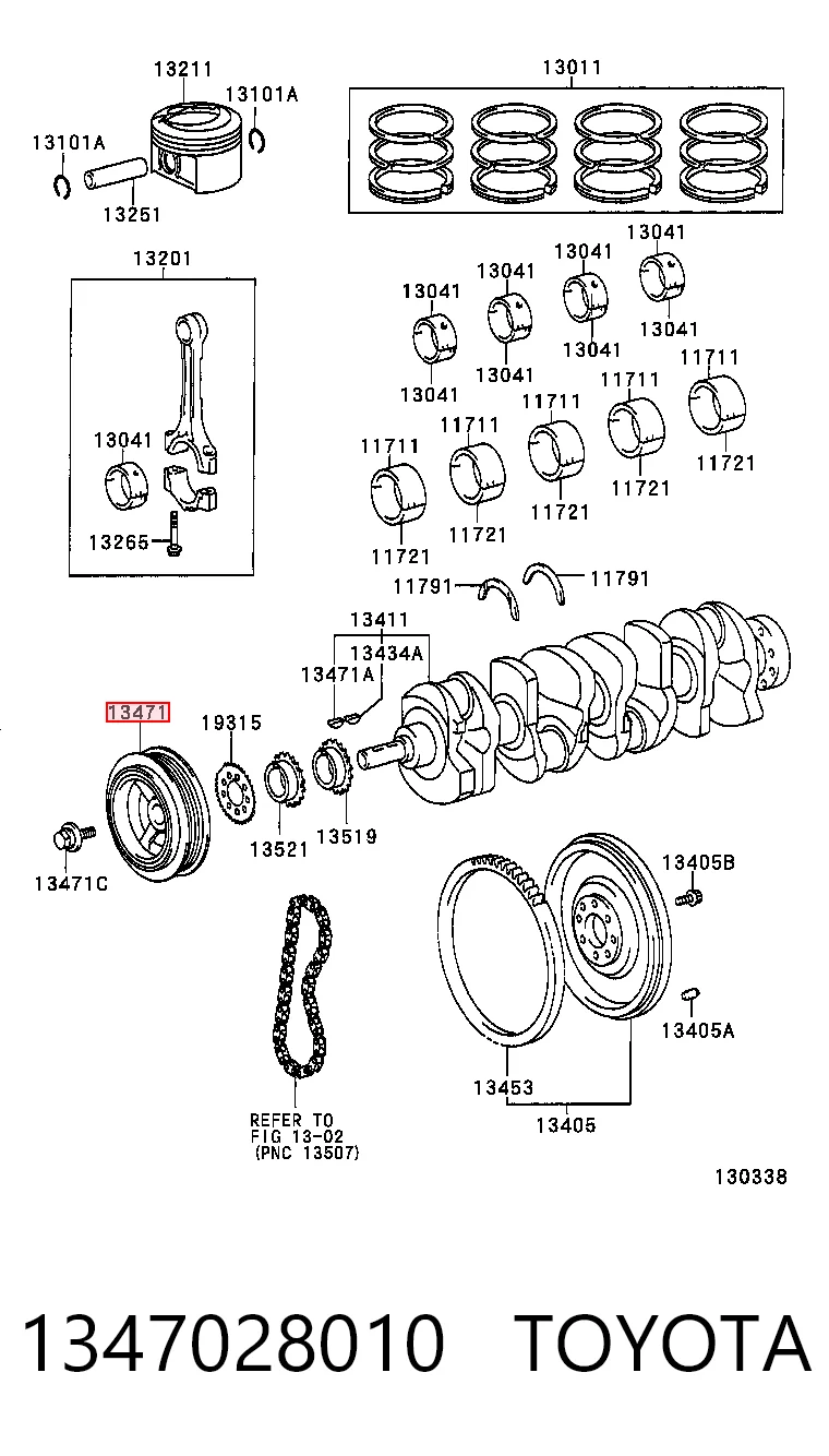 1347028010 Toyota Dámper
