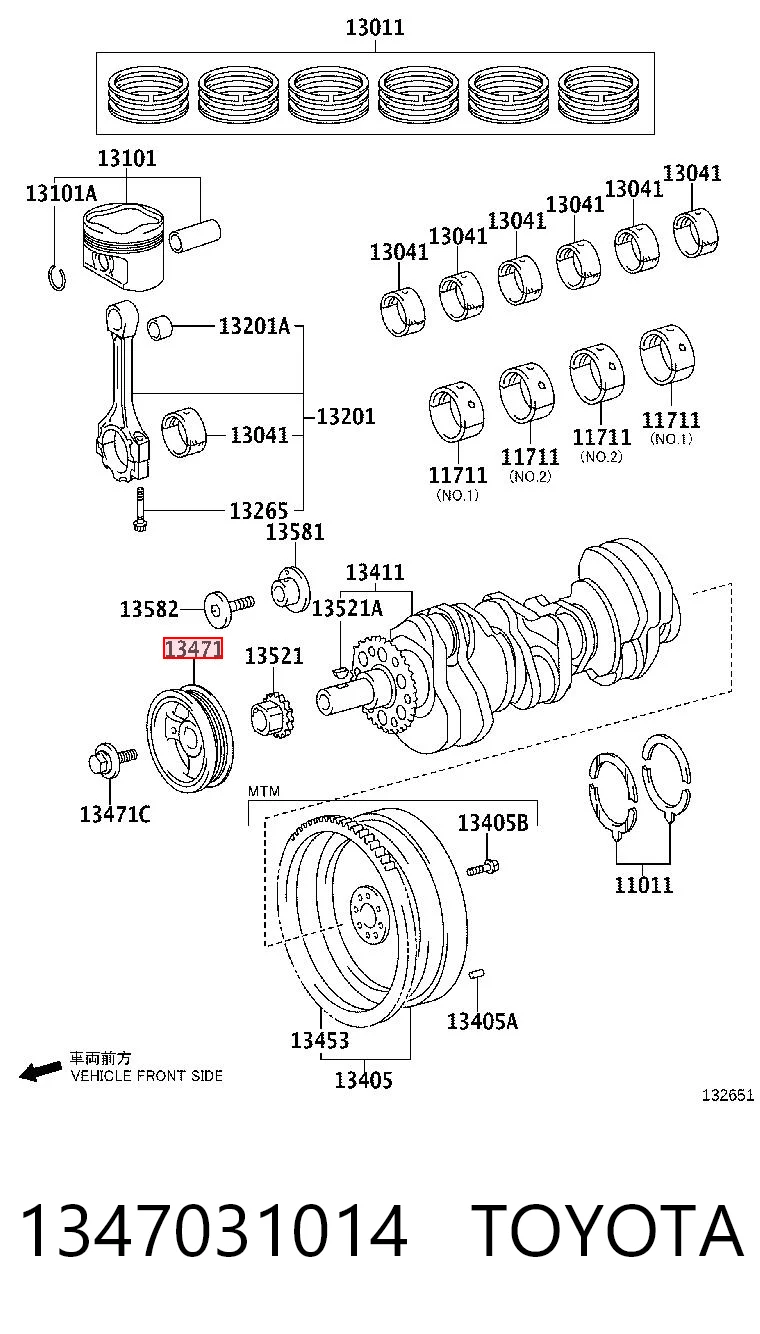 1347031014 Toyota Dámper