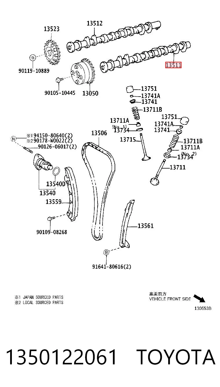 Kit árbol de levas para Toyota Corolla VERSO R10