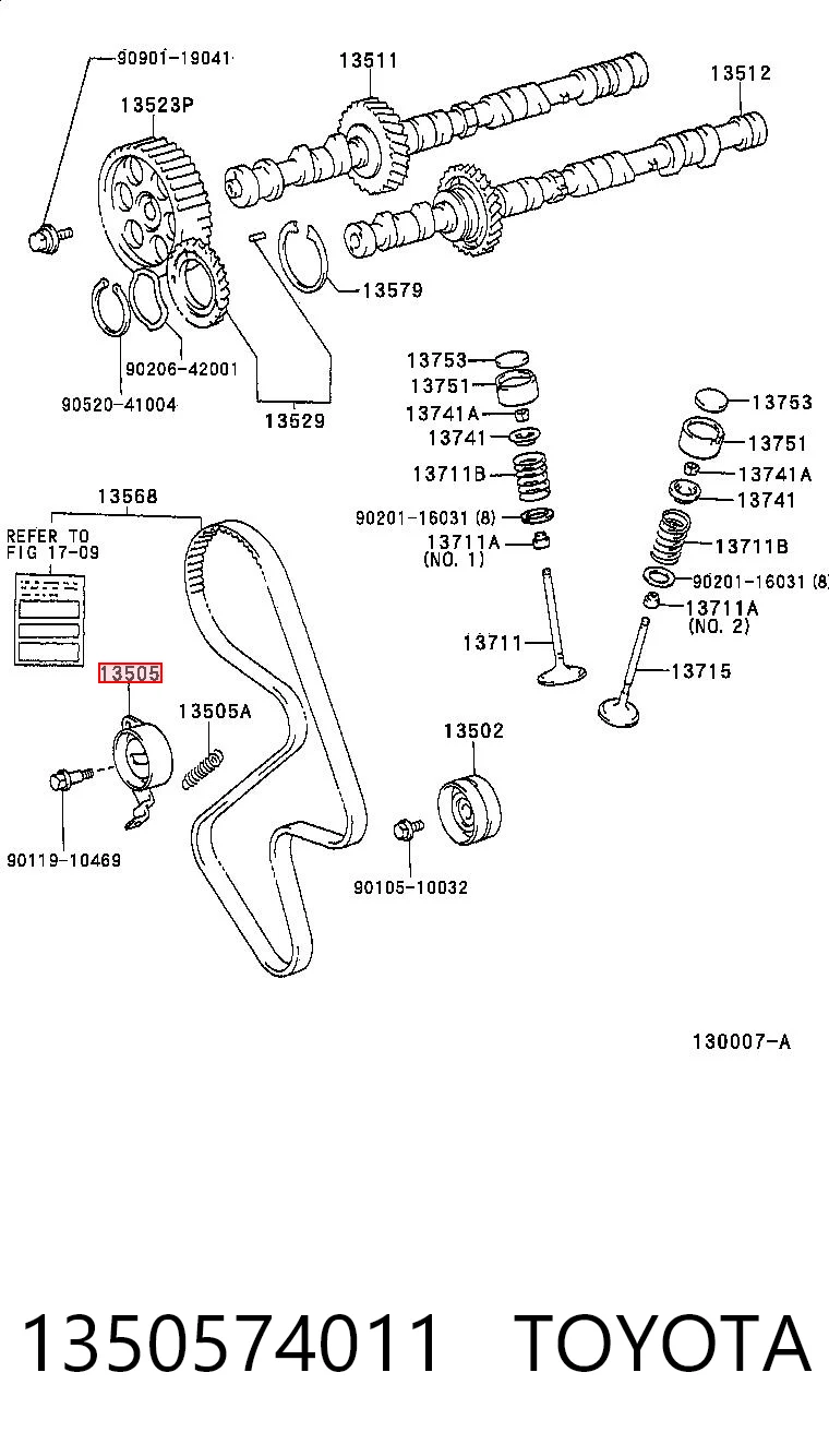 Rodillo tensor cadena para Toyota RAV4 I (XA)