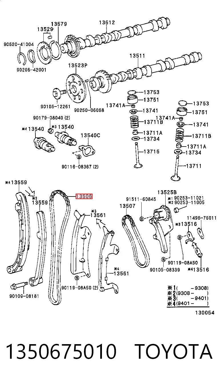 1350675010 Toyota Cadena de motor