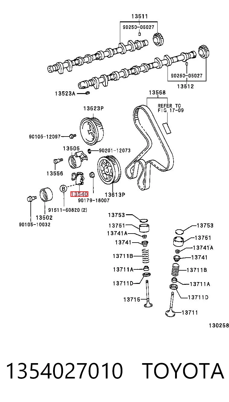 Tensor de la correa de distribución Toyota Corolla VERSO monovolumen (R10) (2004 - 2009) precio, desde 33,94 EUR