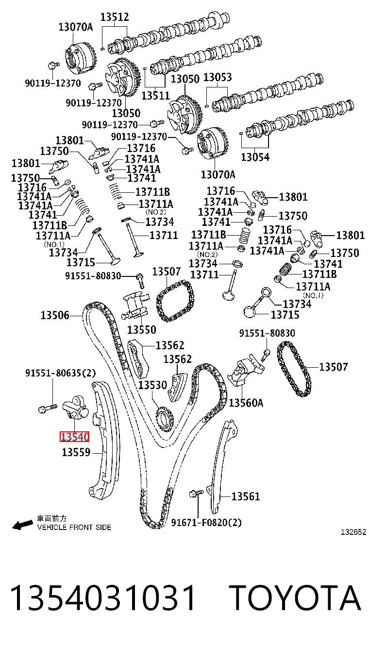 Tensor de cadena de distribución Toyota Land Cruiser PRADO SUV (J150) (2009 - 2026) precio, desde 72,09 EUR