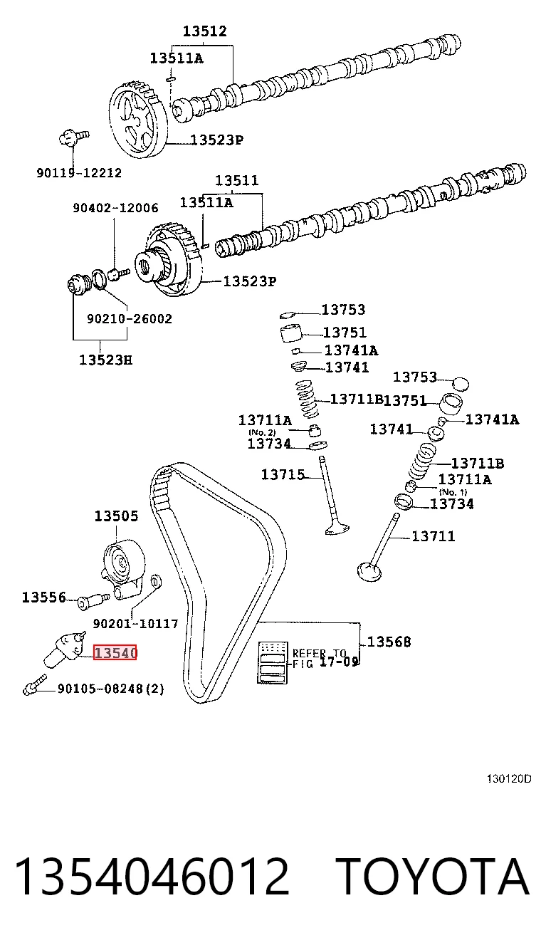 Tensor, correa dentada para Lexus IS  E1