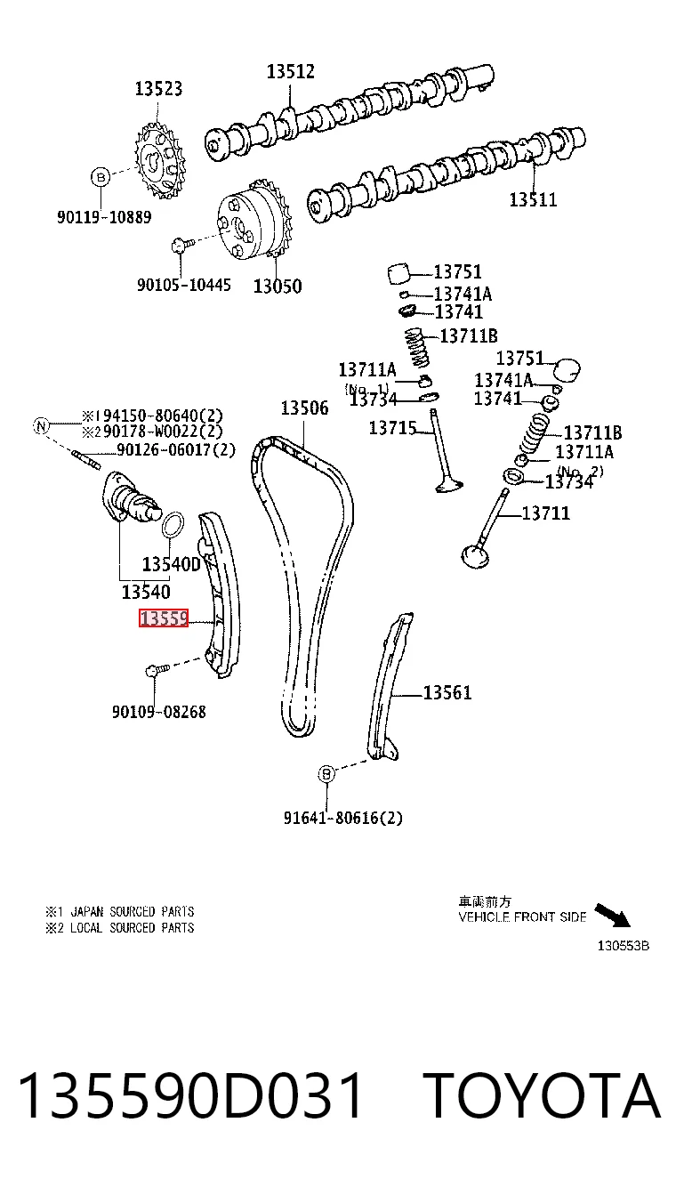 135590D031 Toyota