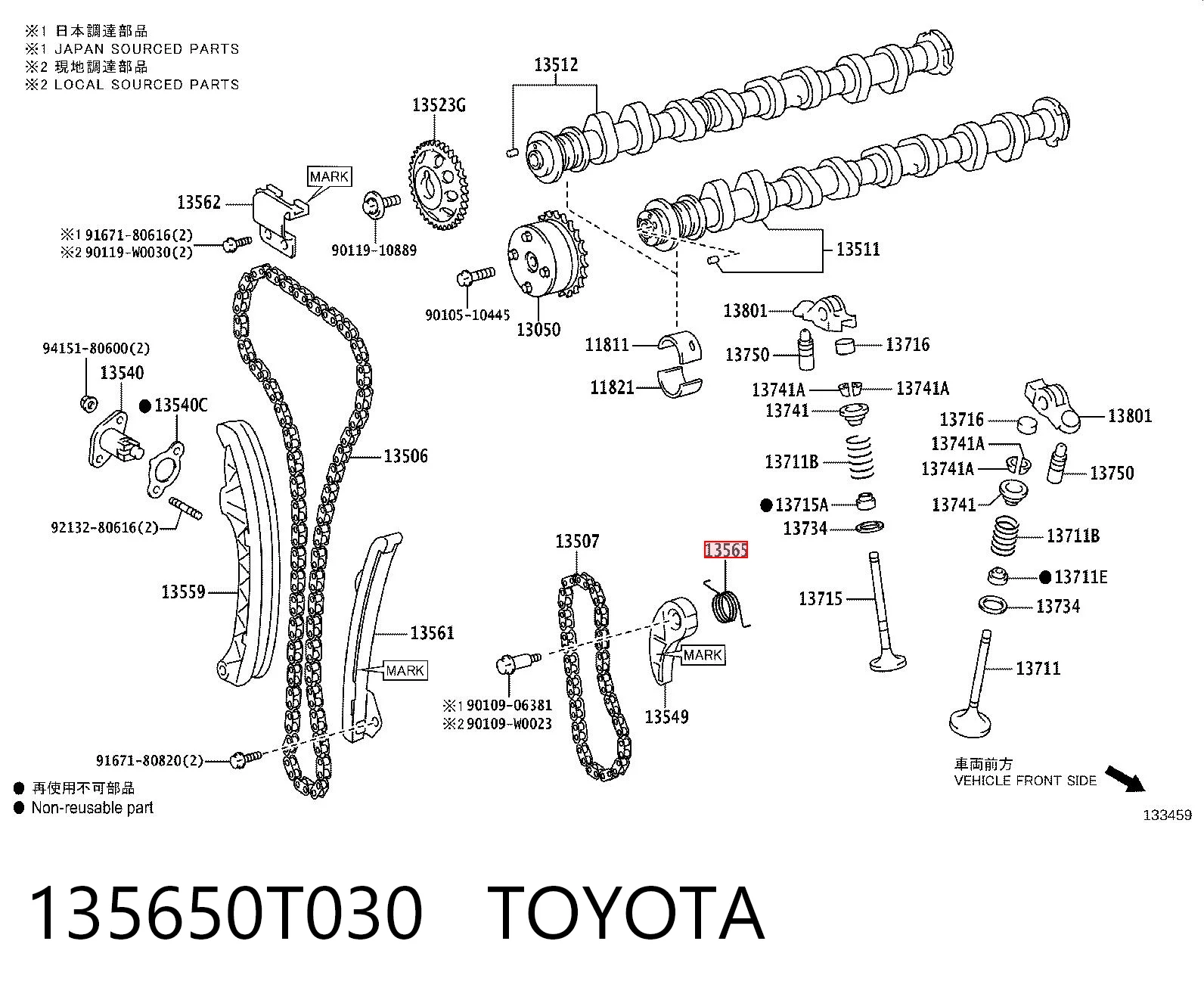 135650T030 Toyota