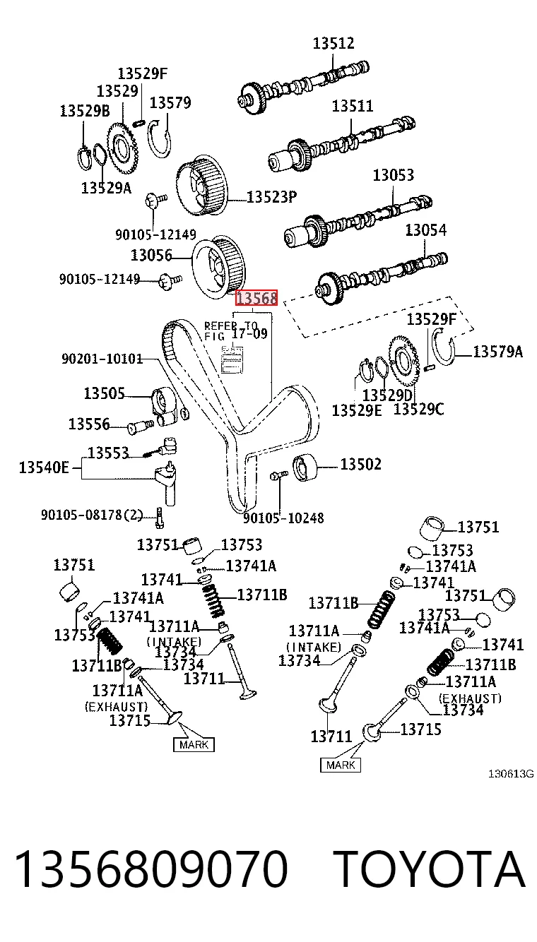 1356809070 Toyota Correa dentada