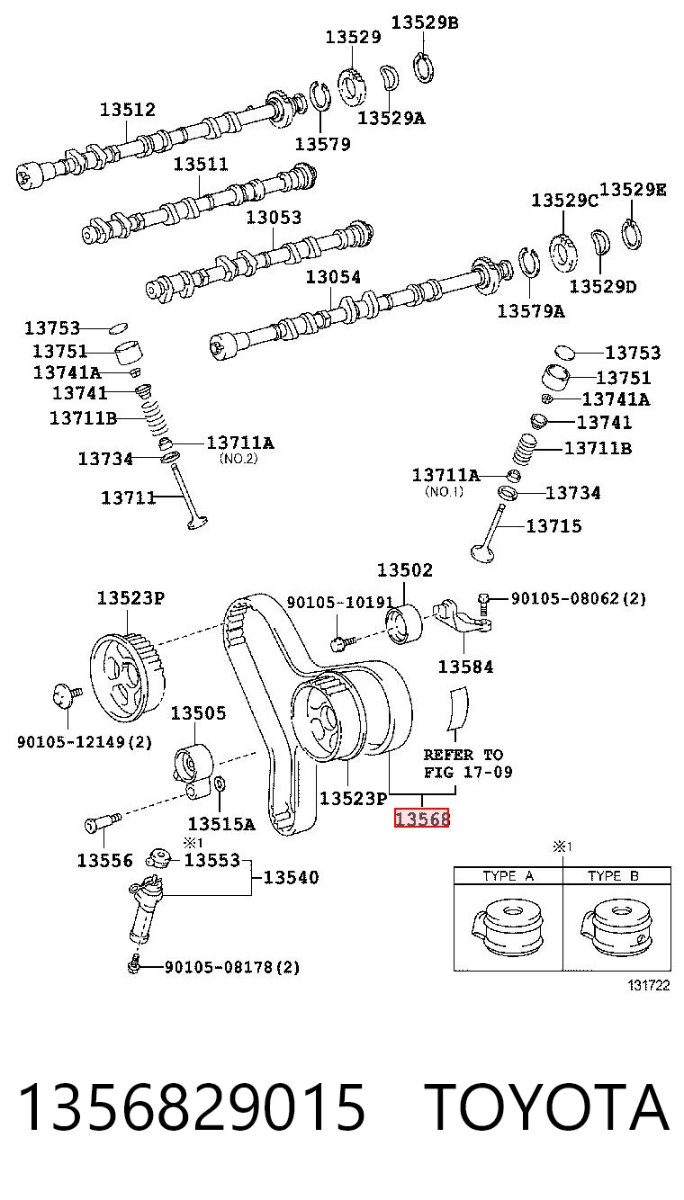 1356829015 Toyota Correa dentada