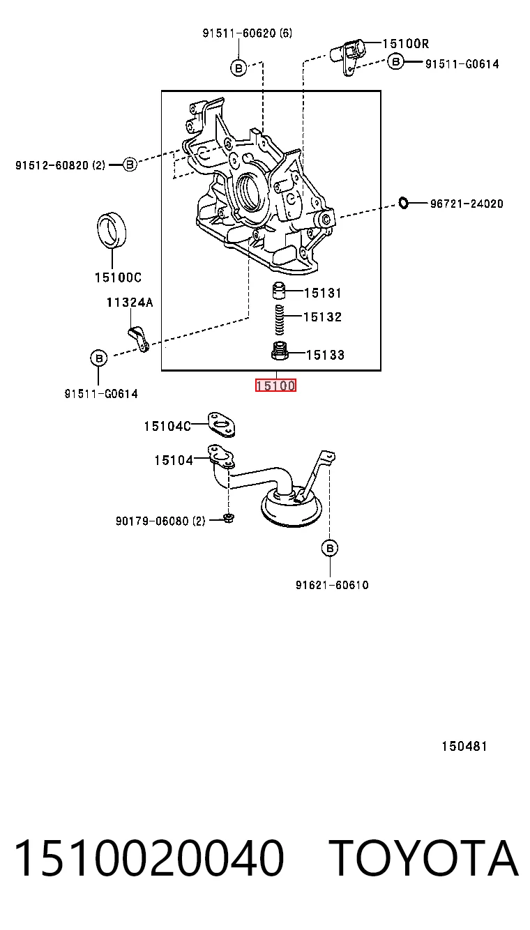1510020040 Toyota