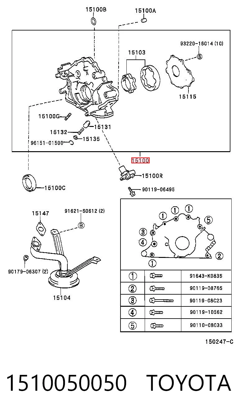 Bomba de aceite Toyota Land Cruiser 100 SUV (J10) (1998 - 2005) precio, desde 187,80 EUR