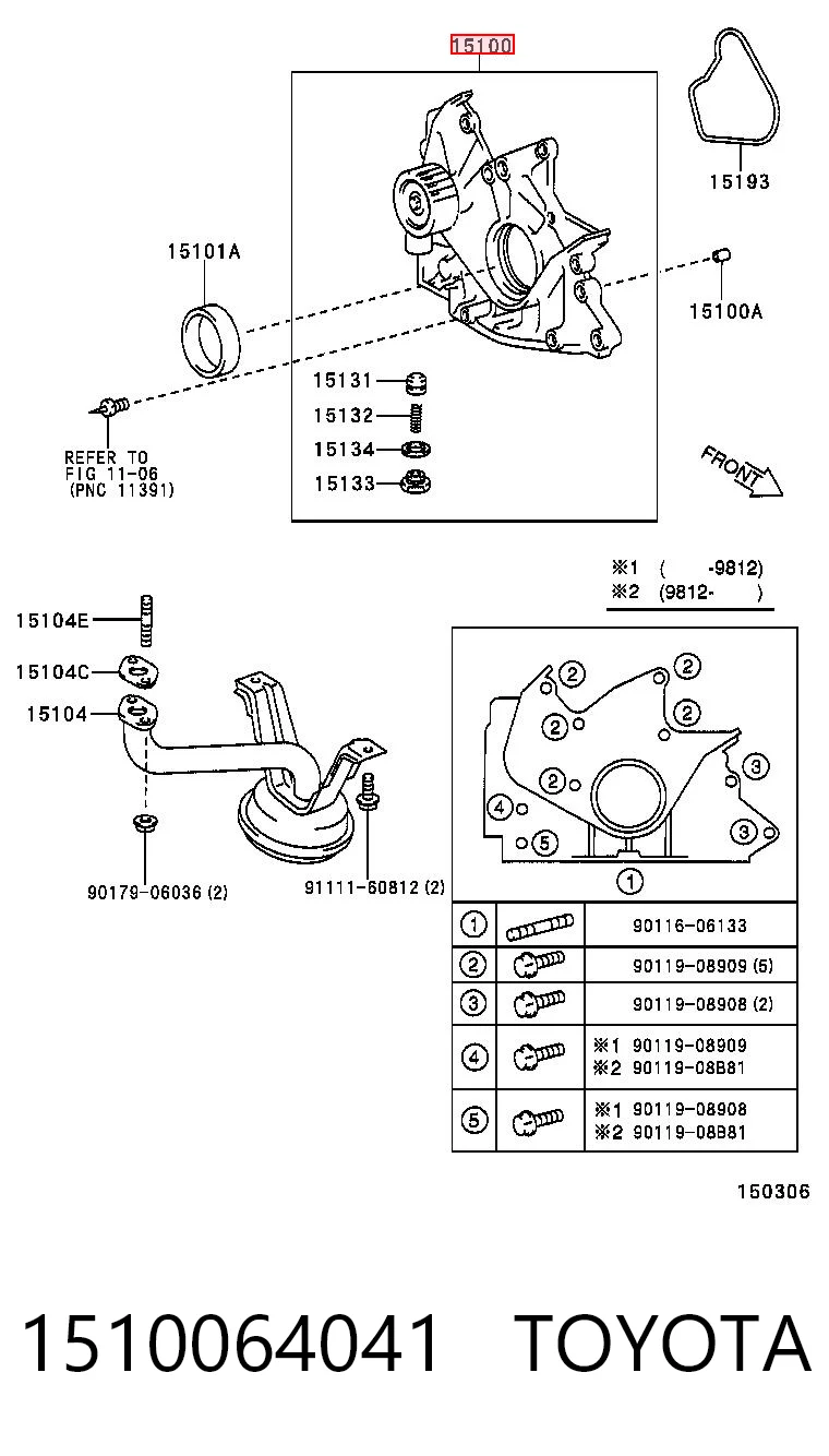 1510064041 Toyota Bomba de aceite