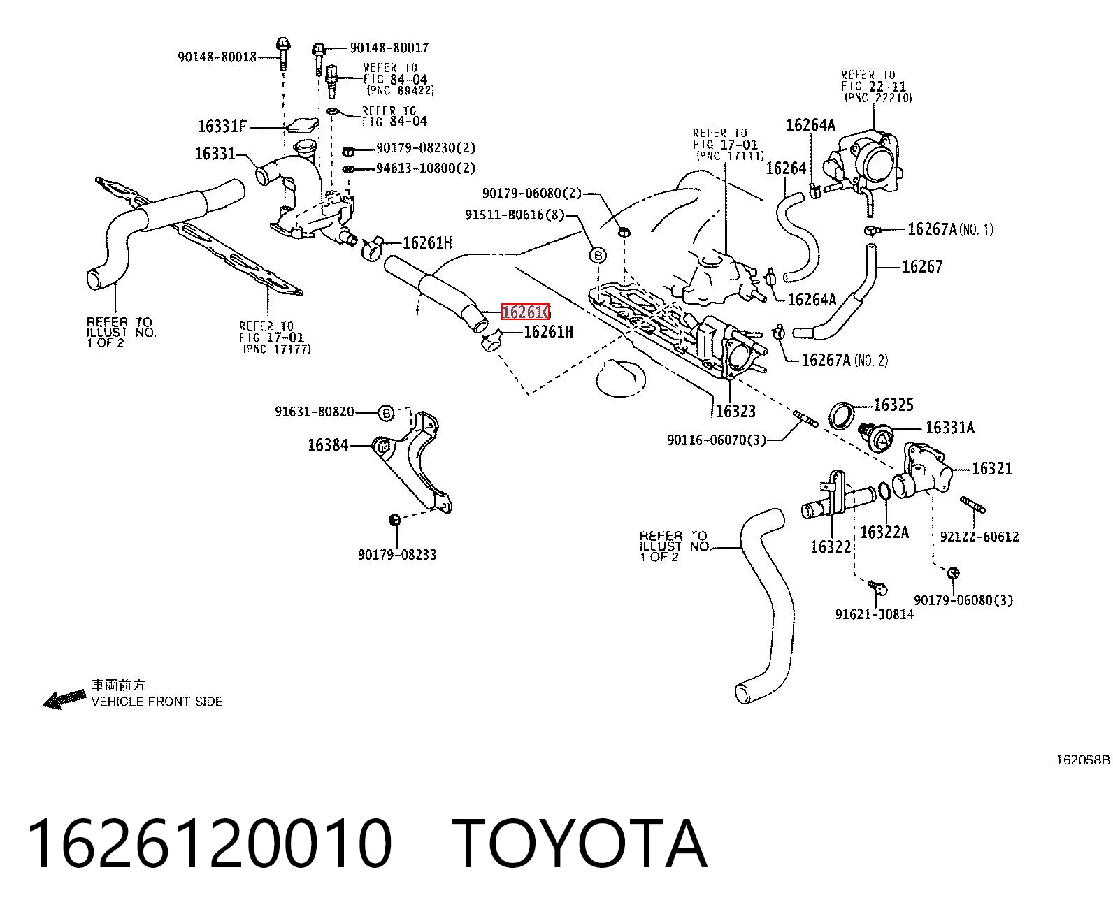 Manguito de líquido refrigerante Toyota Camry IV sedán (V20) (1996 - 2001) precio, desde 10,58 EUR