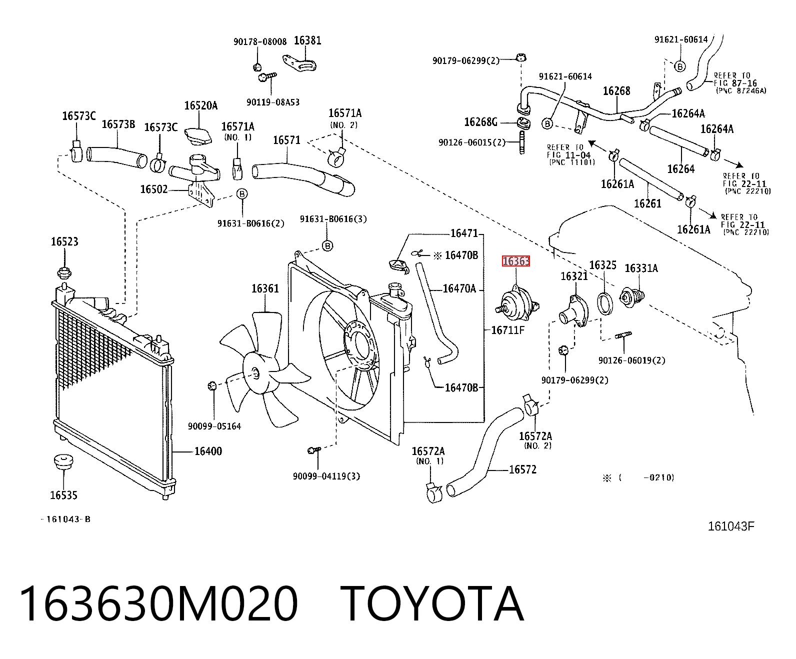163630M020 Toyota