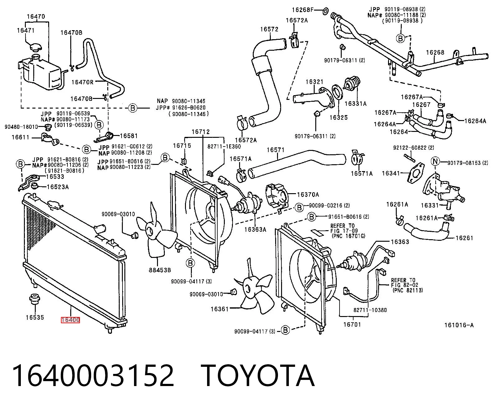  Radiador Toyota Camry 4