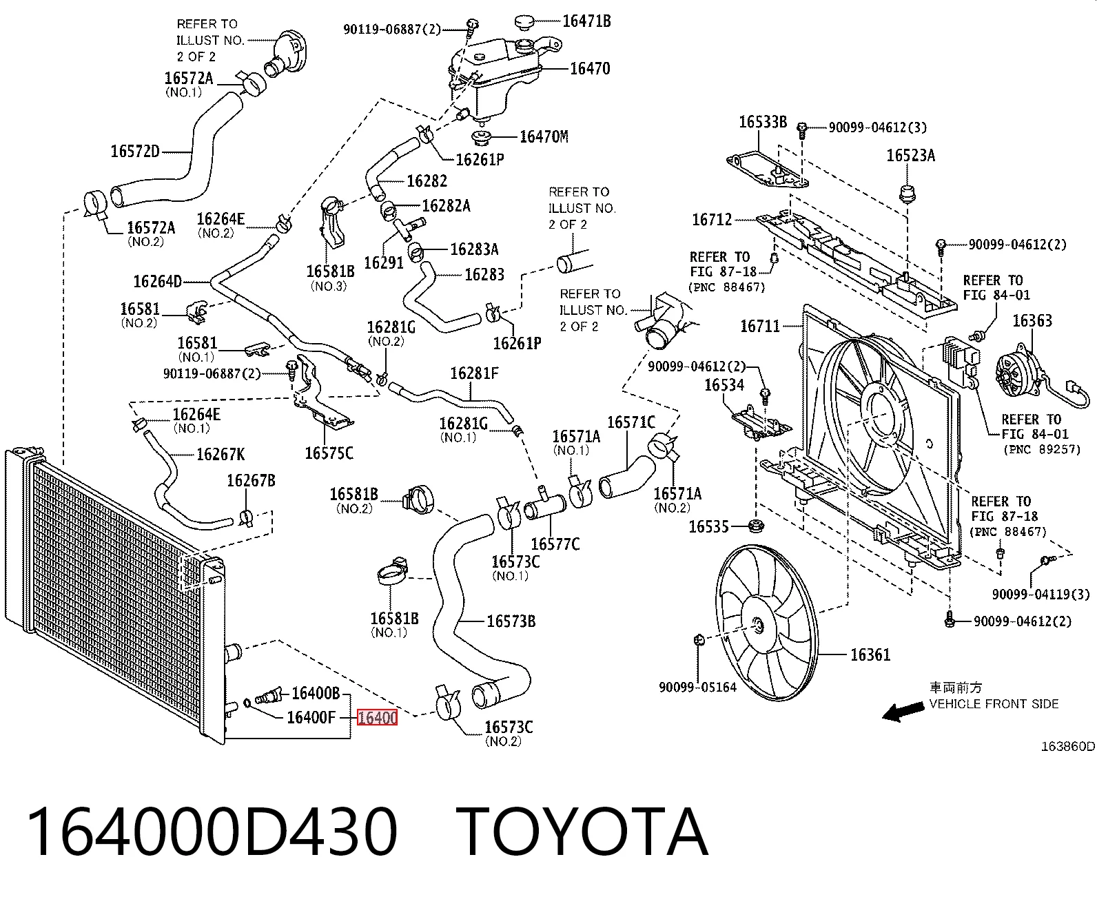 164000D430 Toyota