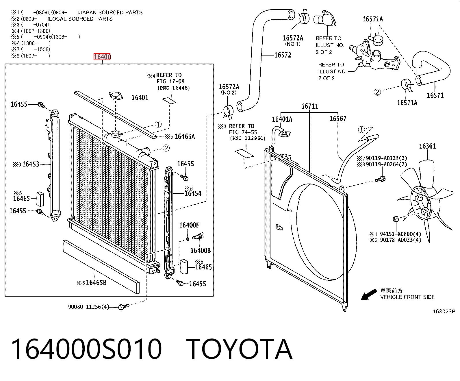 164000S010 Toyota