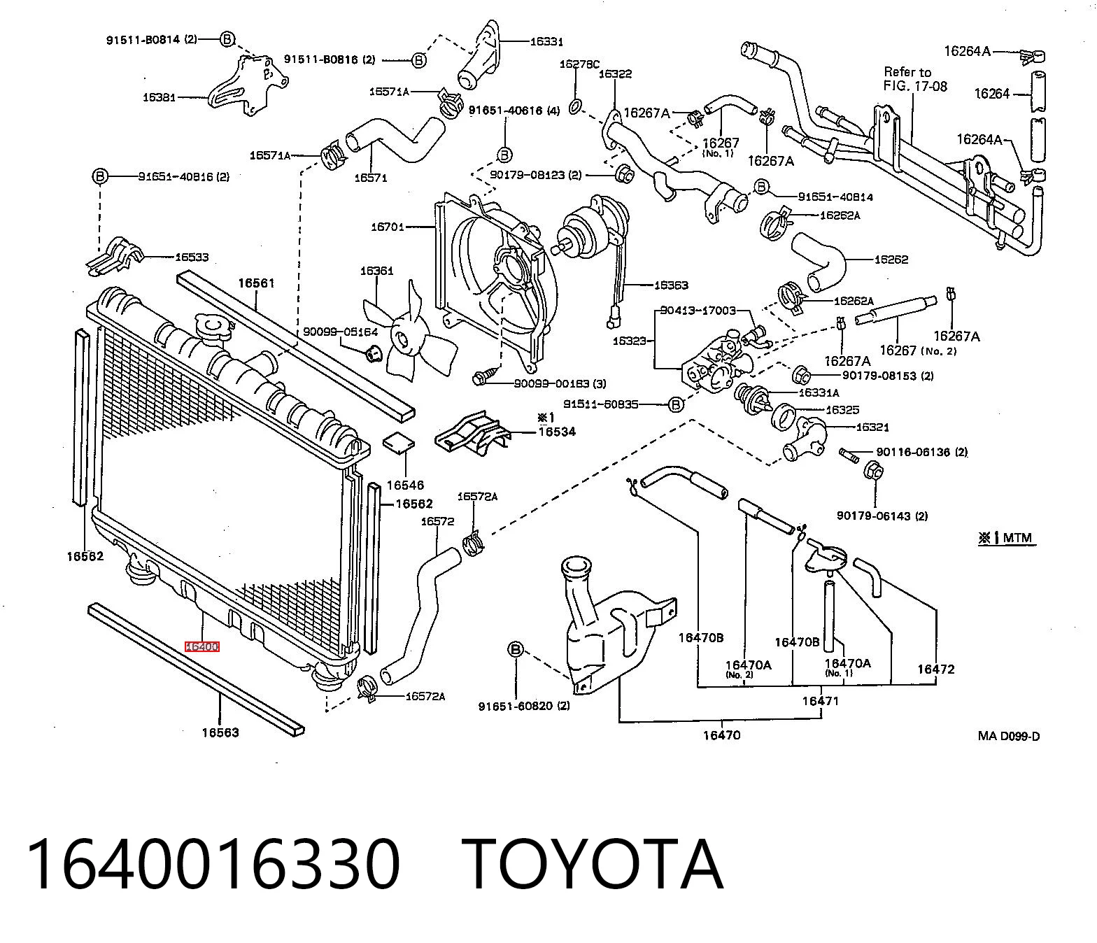 Água radiador Toyota Corolla liftback (E9) (1987 - 1992) precio, desde 69,87 EUR