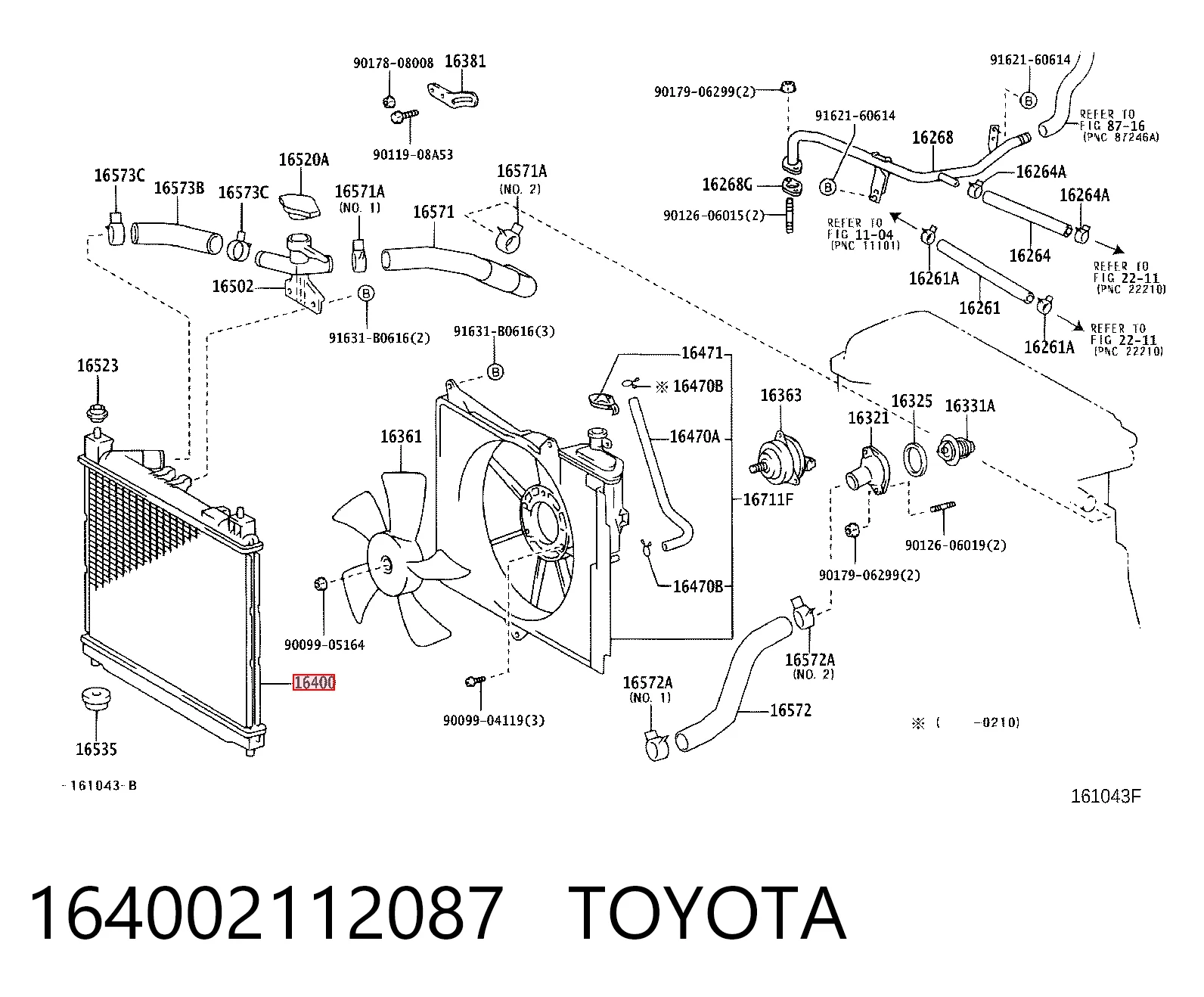  Radiador Toyota Yaris 