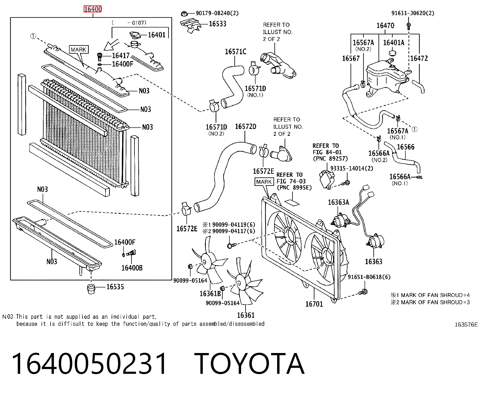 Radiador para Lexus LS UCF30
