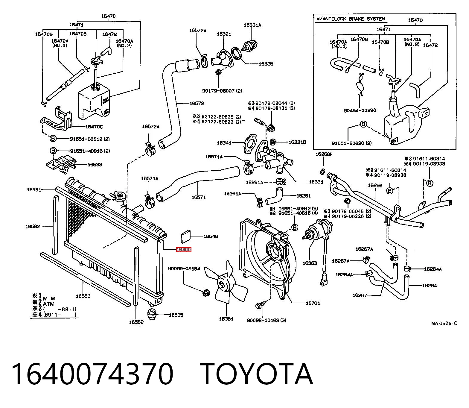  Radiador Toyota Celica 