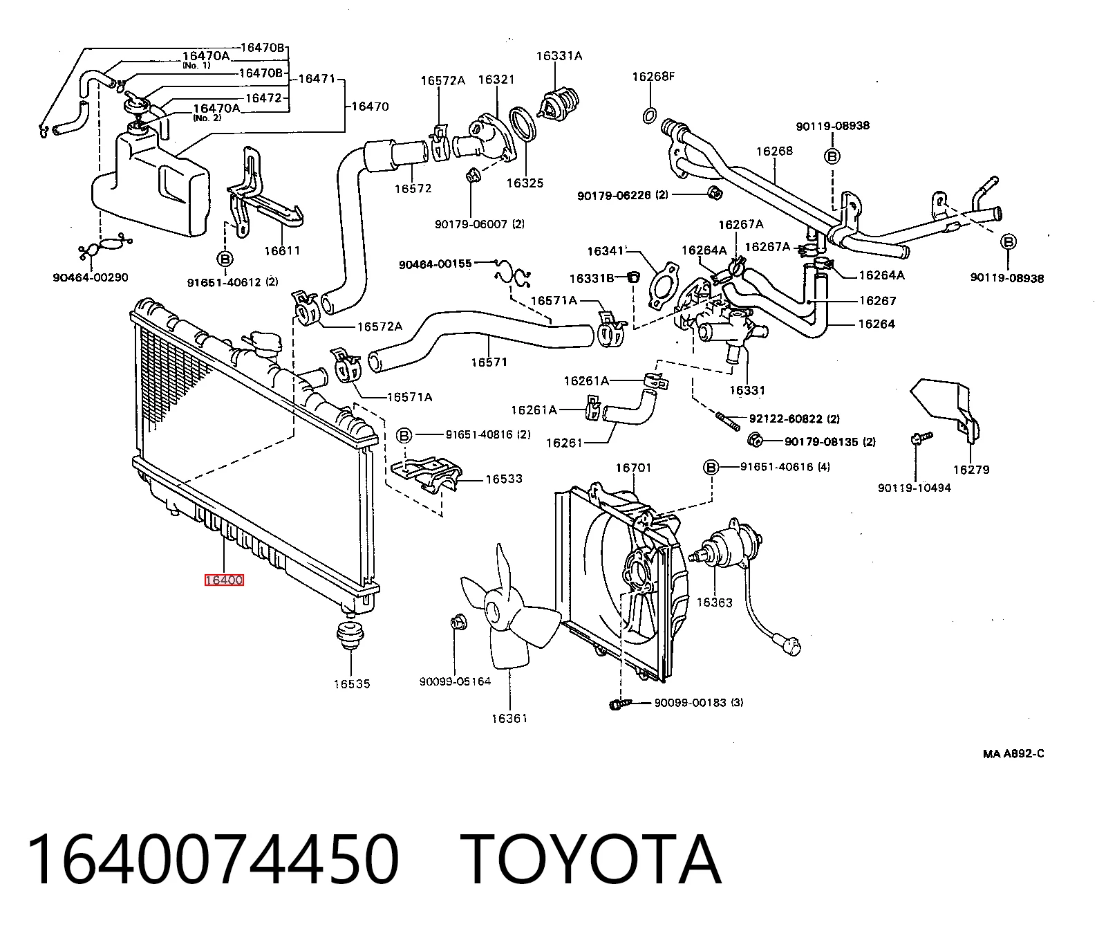 Comprar Radiador Toyota Camry II V2