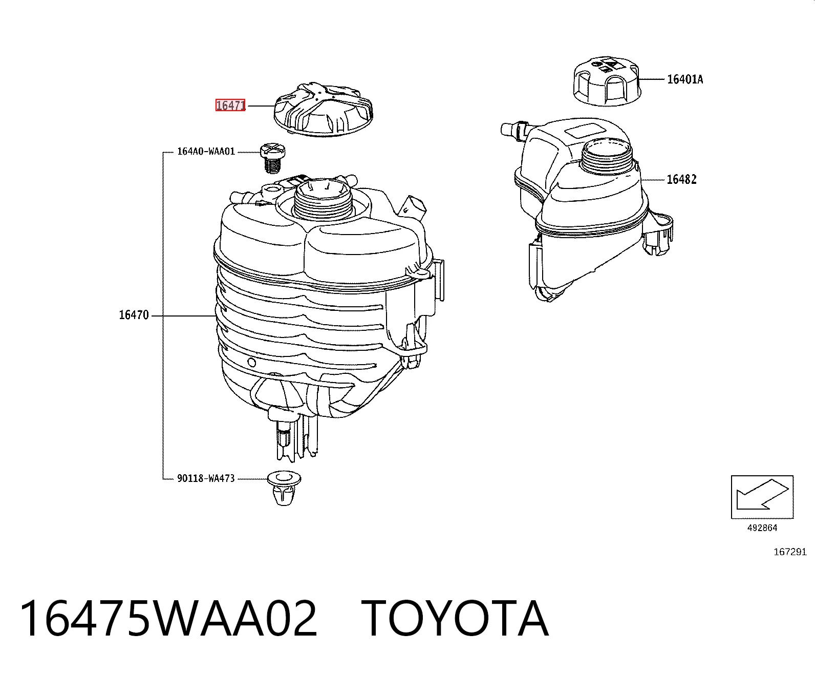 16475WAA02 Toyota
