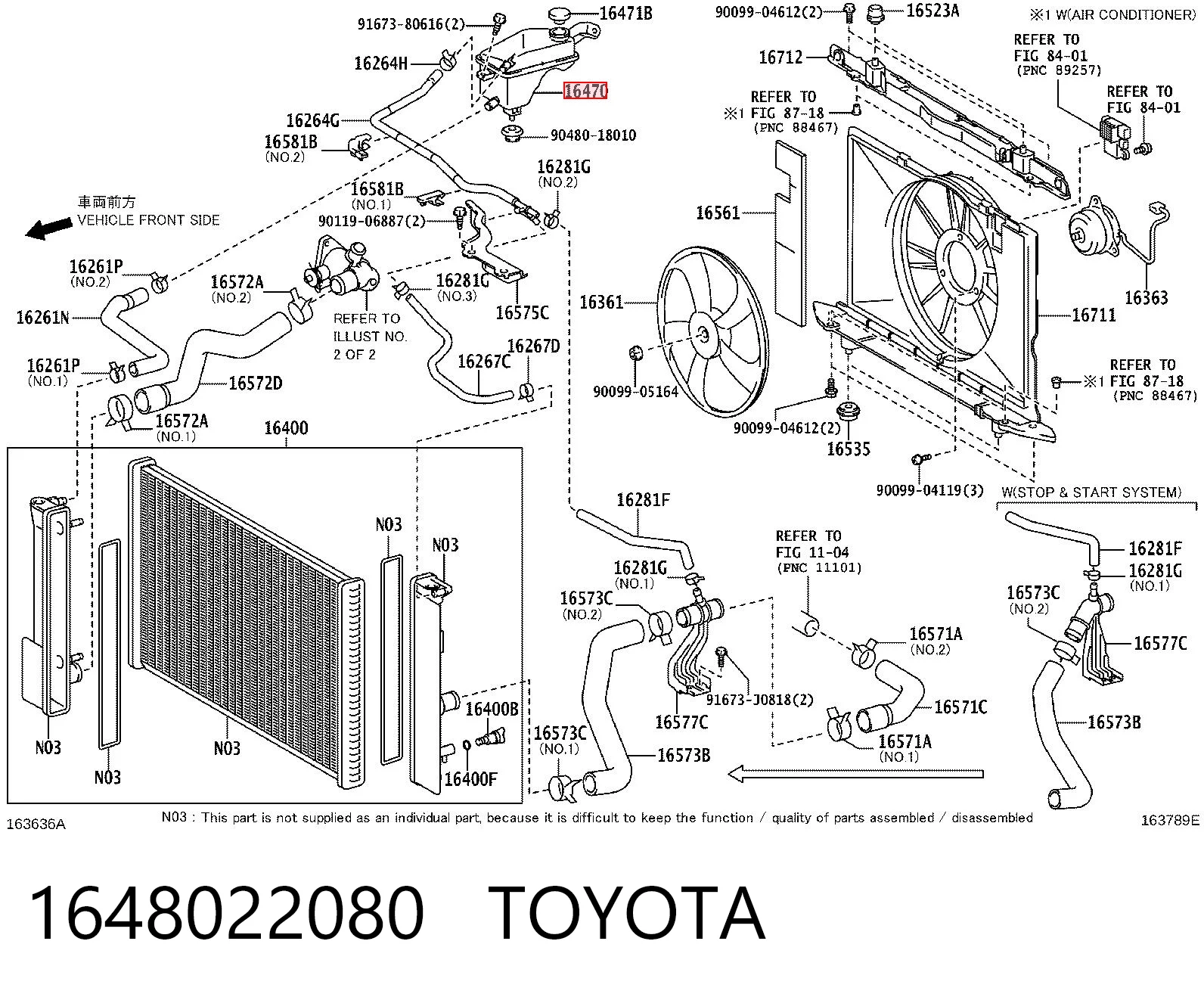 1648022080 Toyota Depósito de expansión