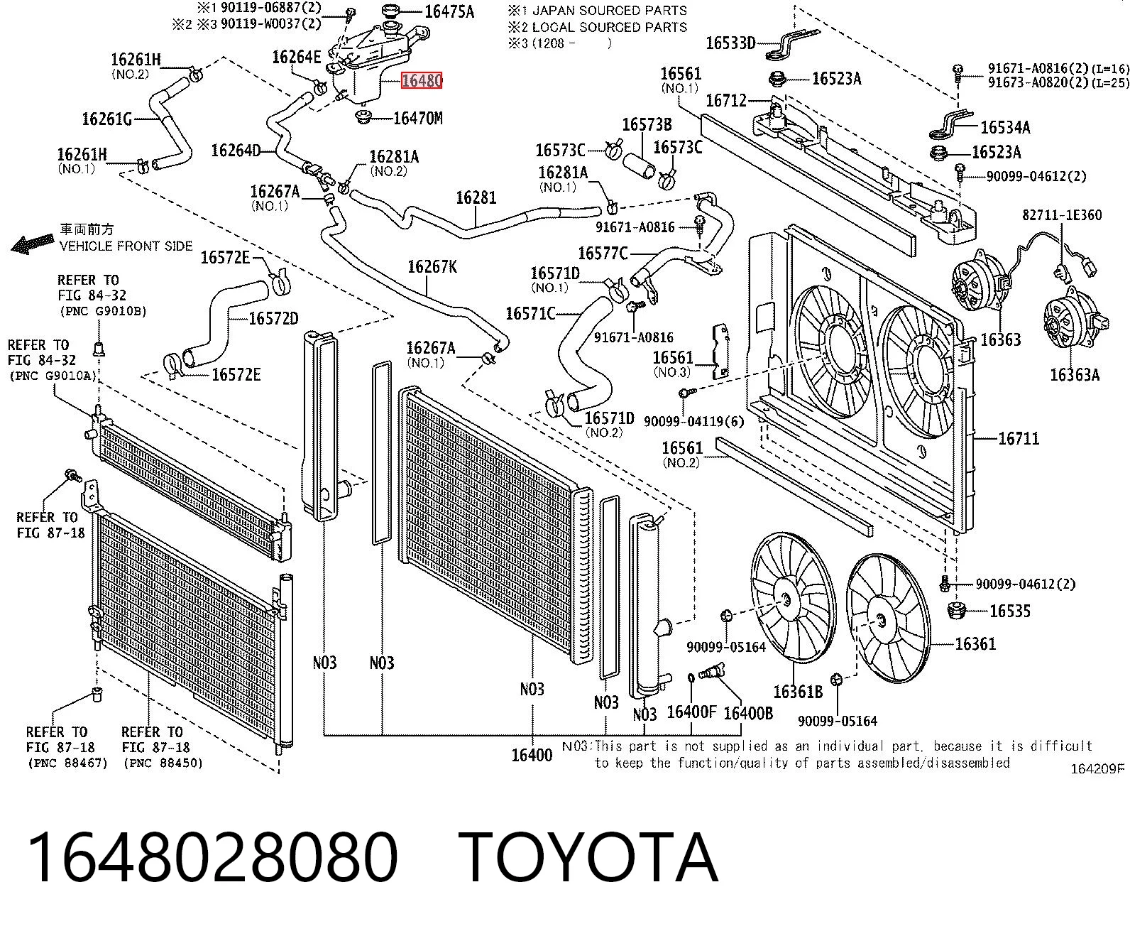 1648028080 Toyota Depósito de expansión