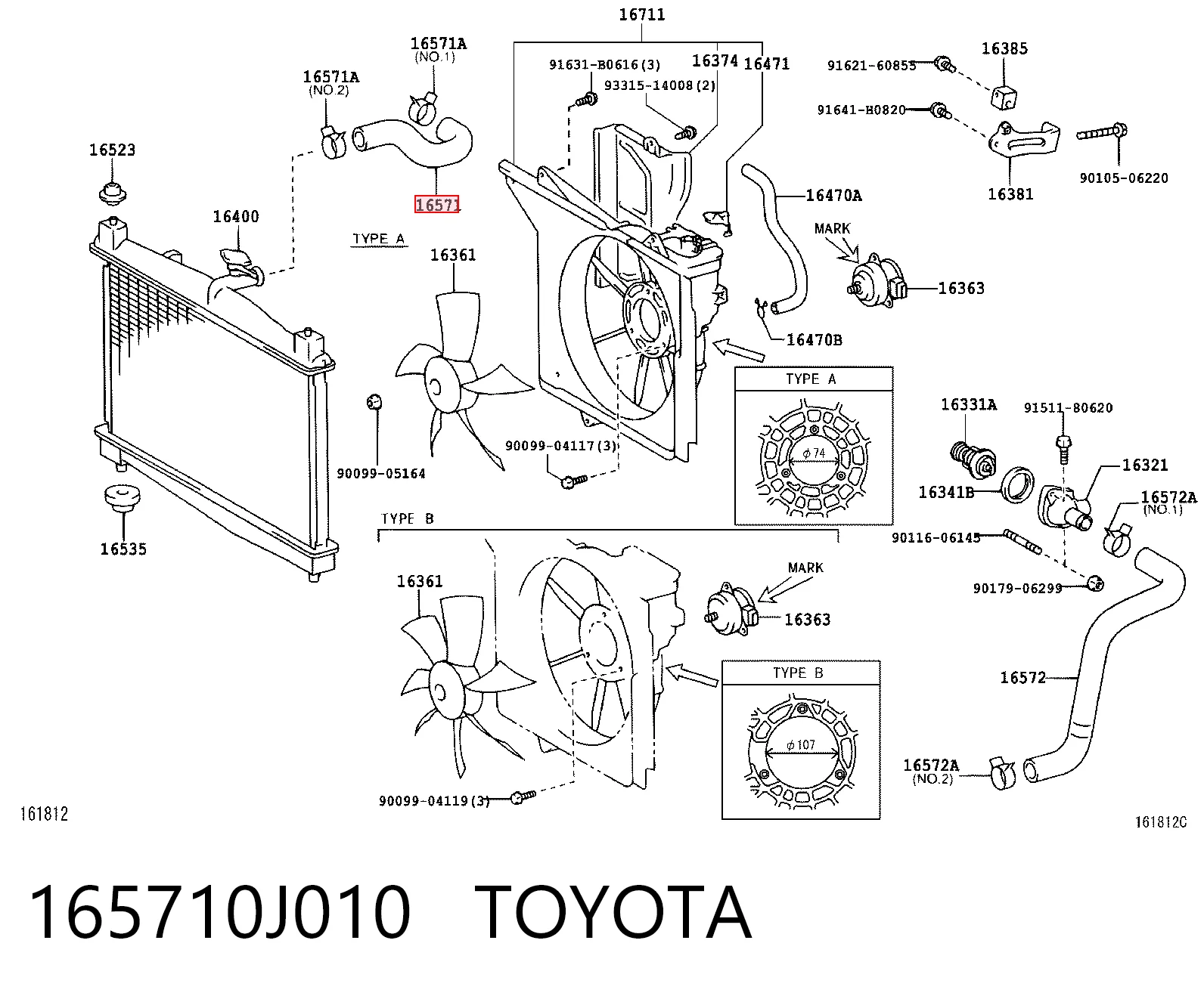 165710J010 Toyota