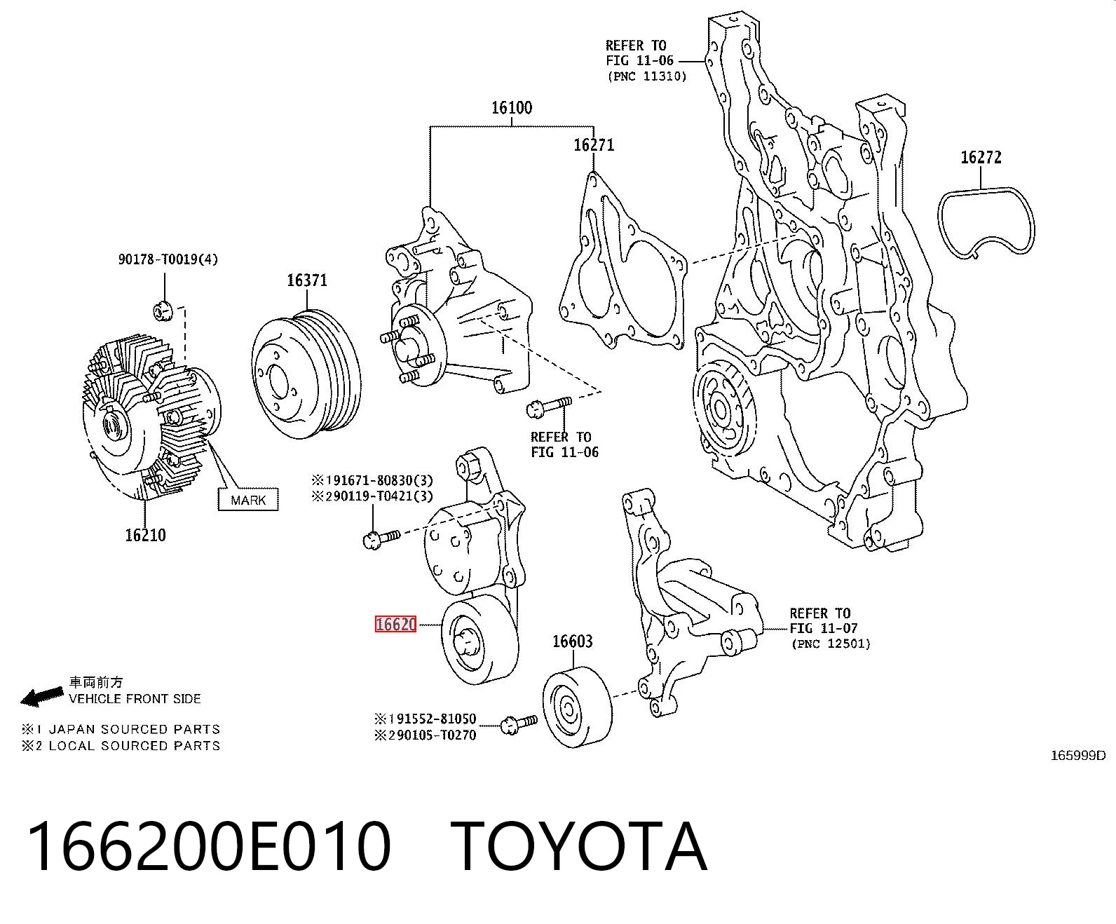 Tensor de la correa trapecial Toyota Hilux pick-up (GUN12, GUN13) (2015 - 2026) precio, desde 220,75 EUR