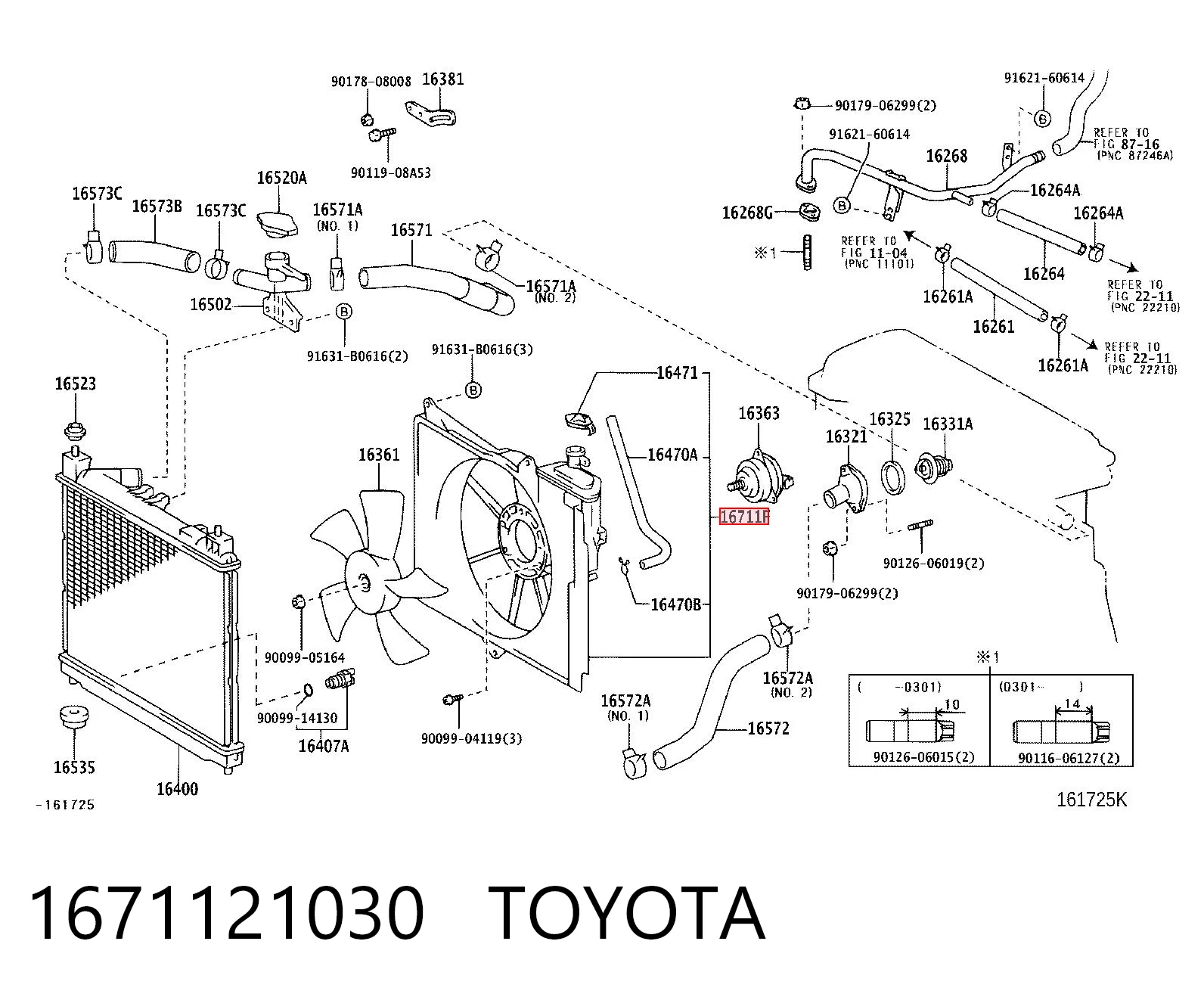 1671121030 Toyota Radiador