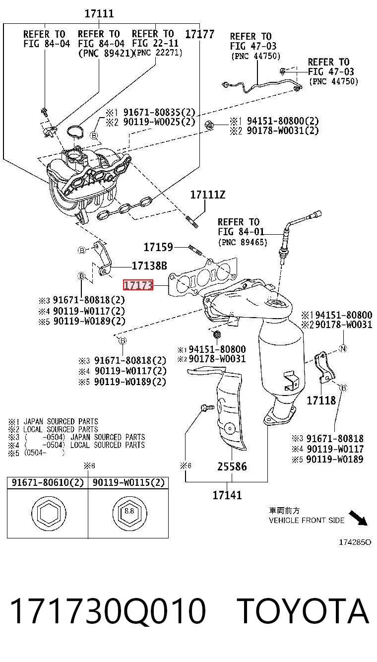 8705064 Kamoka Junta colector joint