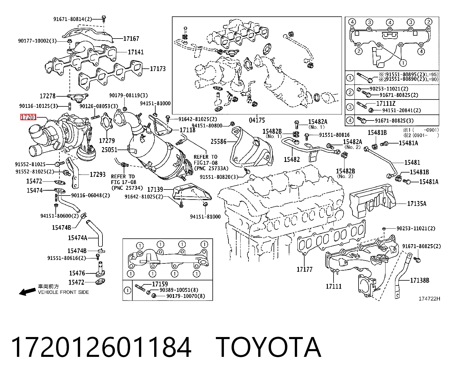 Turbocompresor para Lexus IS E2
