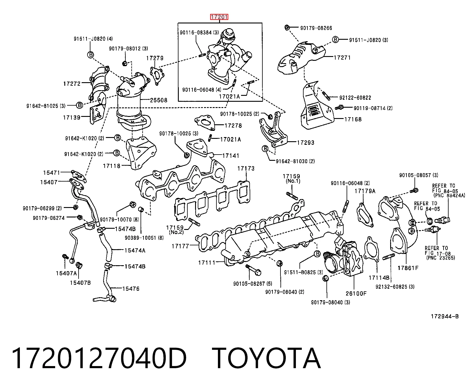 1720127040D Toyota Turbo para motor