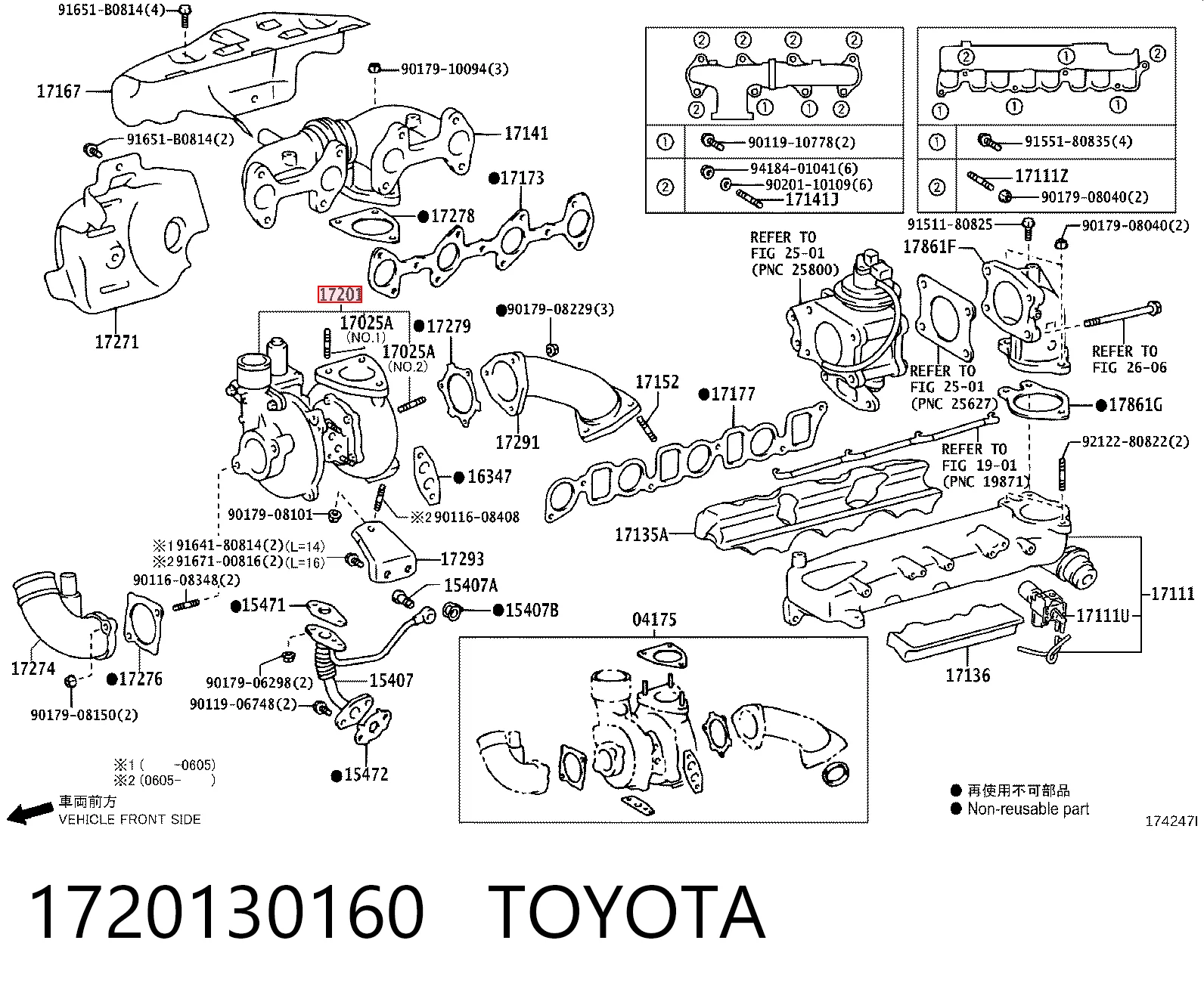Turbocompresor Toyota 1720130160 precio, desde 531,43 EUR