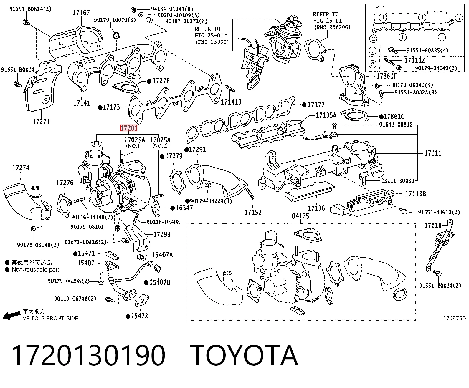 Turbocompresor Toyota 1720130190 precio, desde 531,43 EUR
