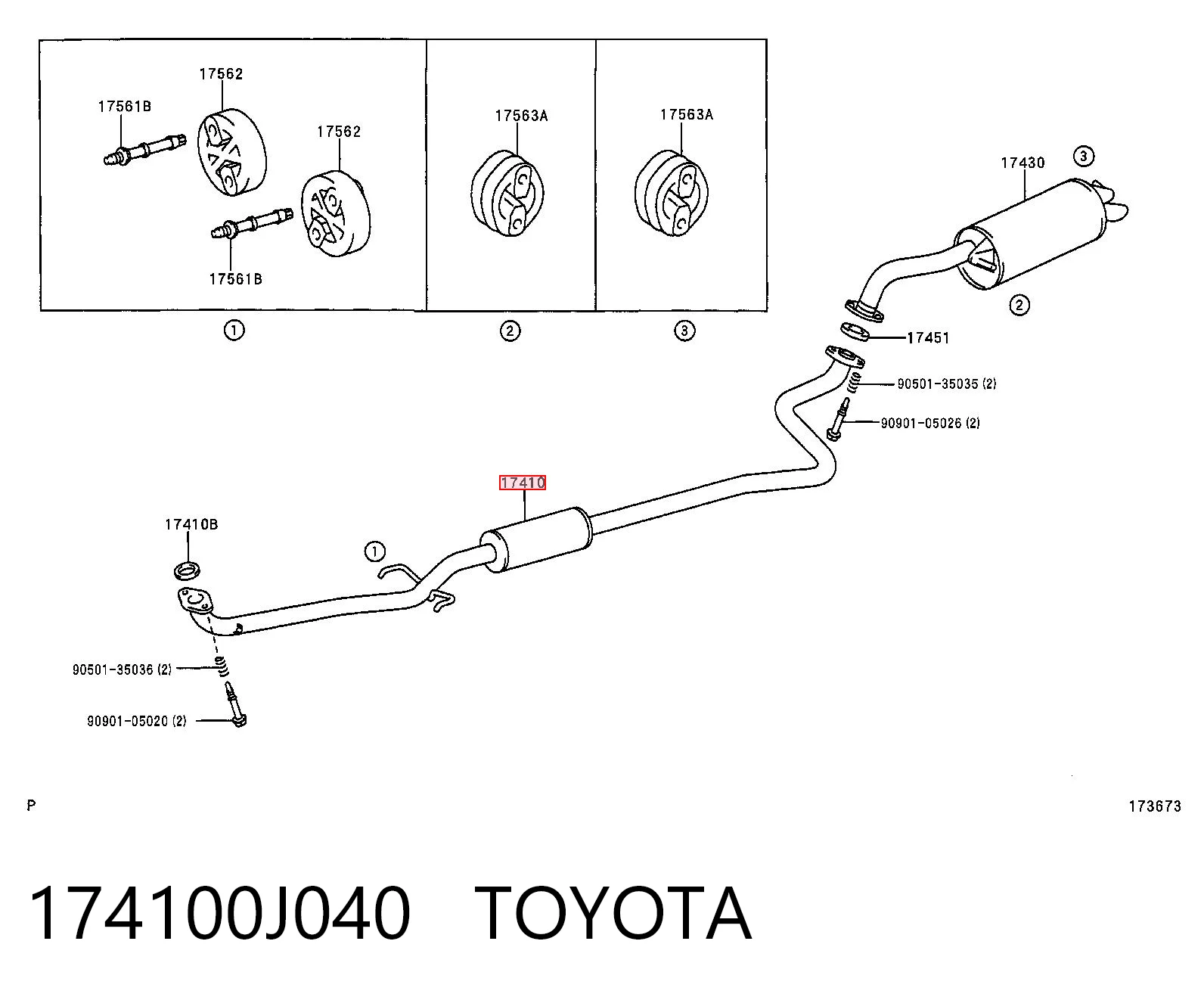 174100J040 Toyota