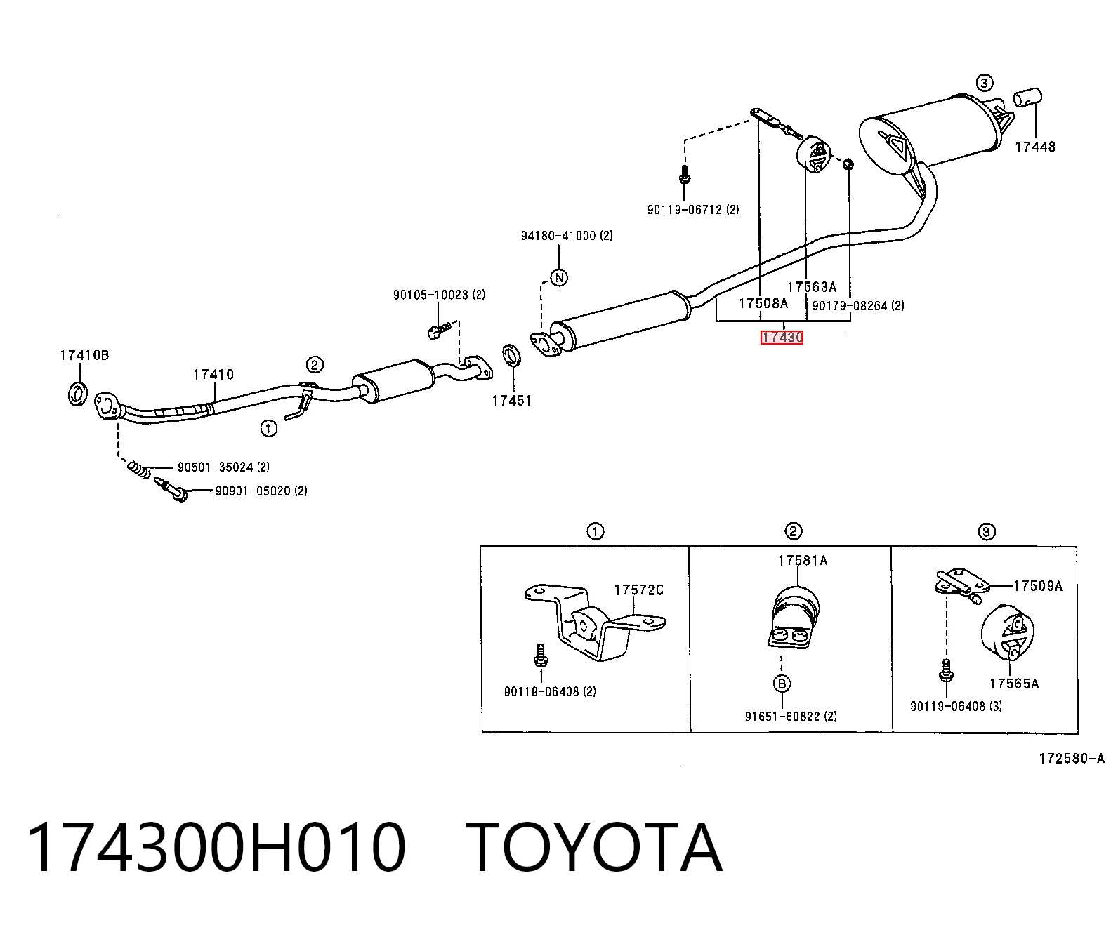 Silencioso trasero Toyota Avensis  familiar comprar en España