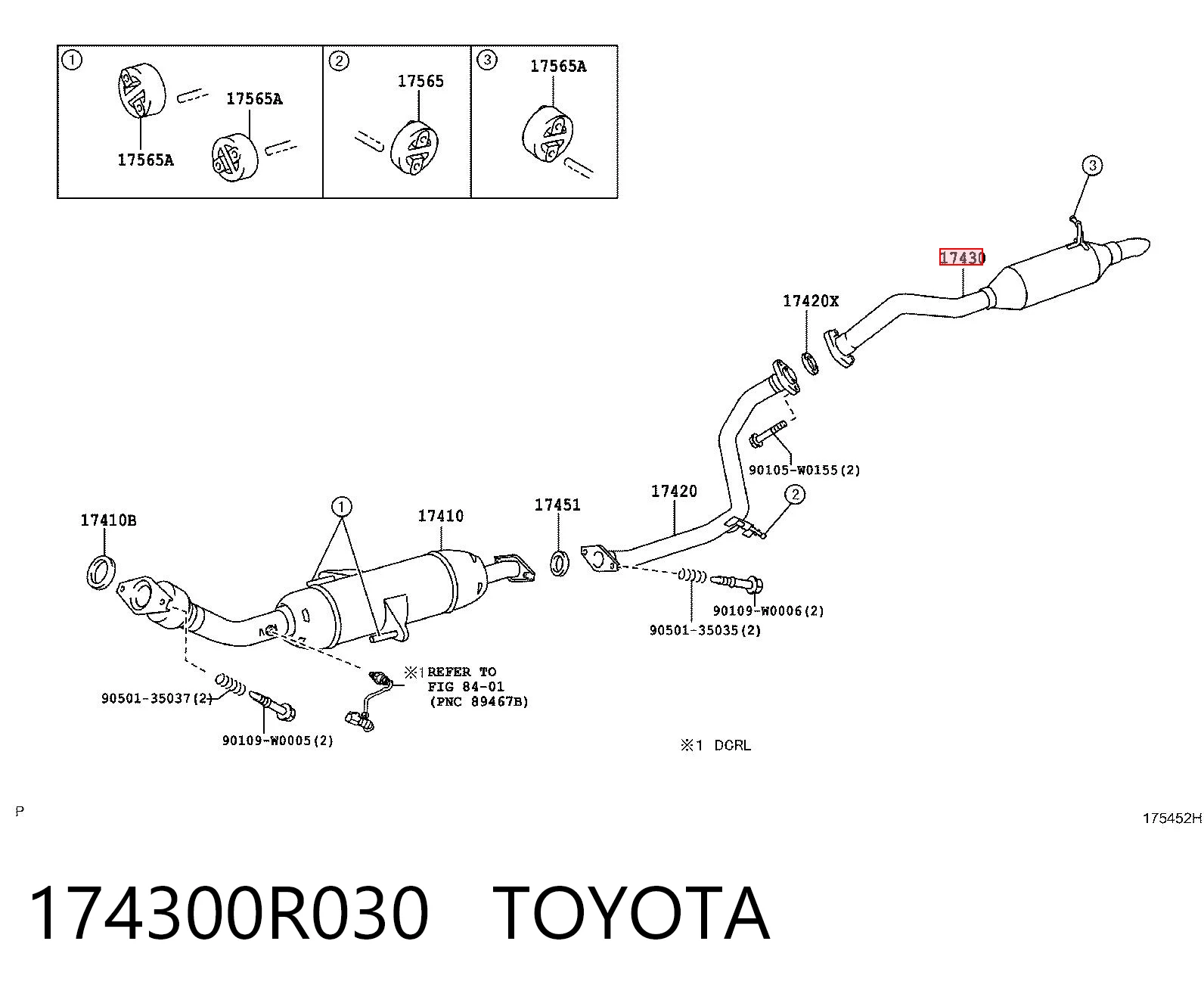 Silencioso trasero Toyota Auris  (2006-2012)