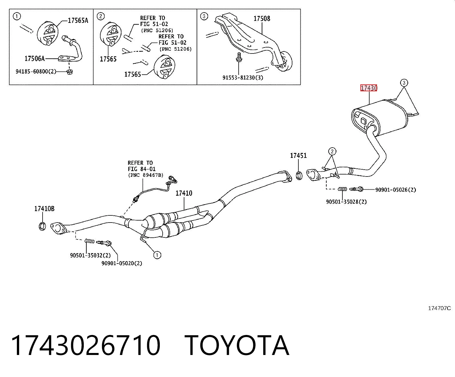 Silencioso trasero Lexus IS  (E2)