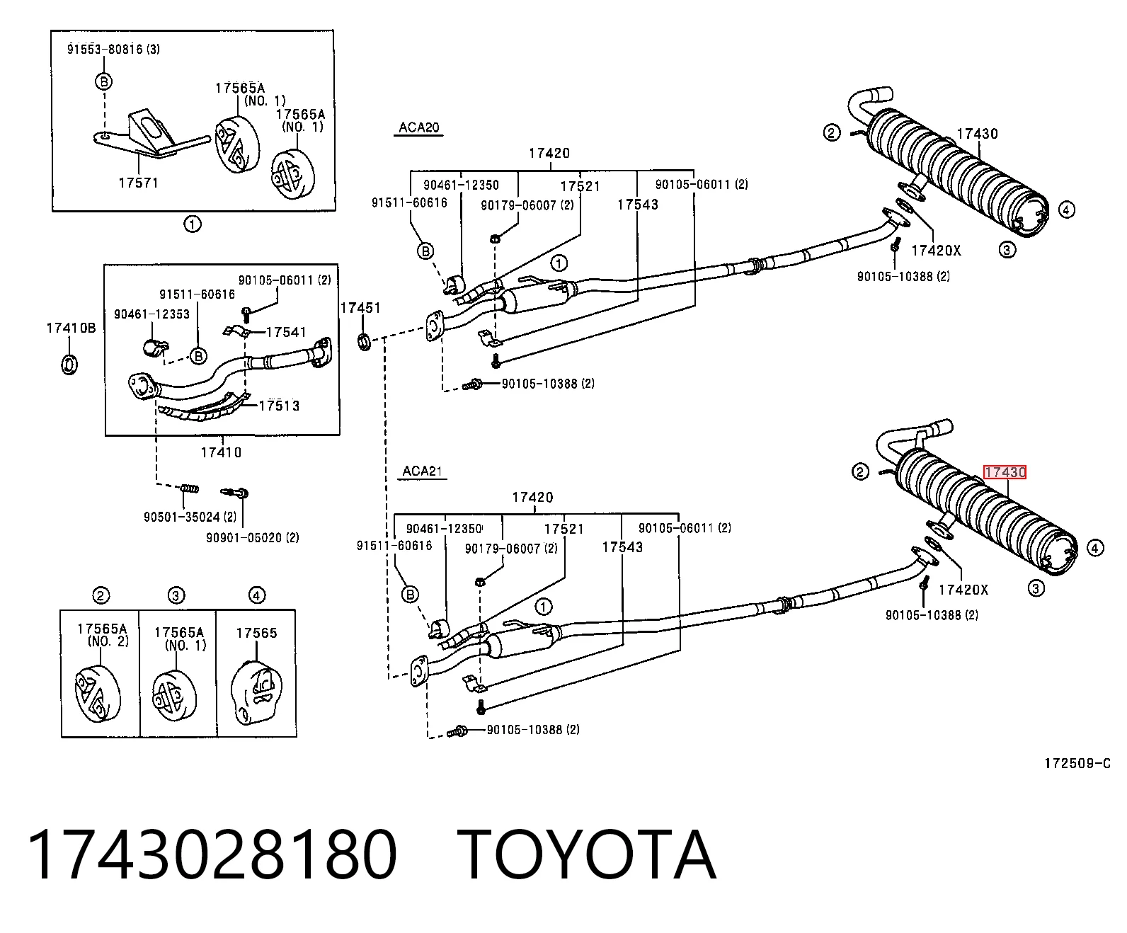 Comprar Silenciador trasero Toyota RAV4 II XA2