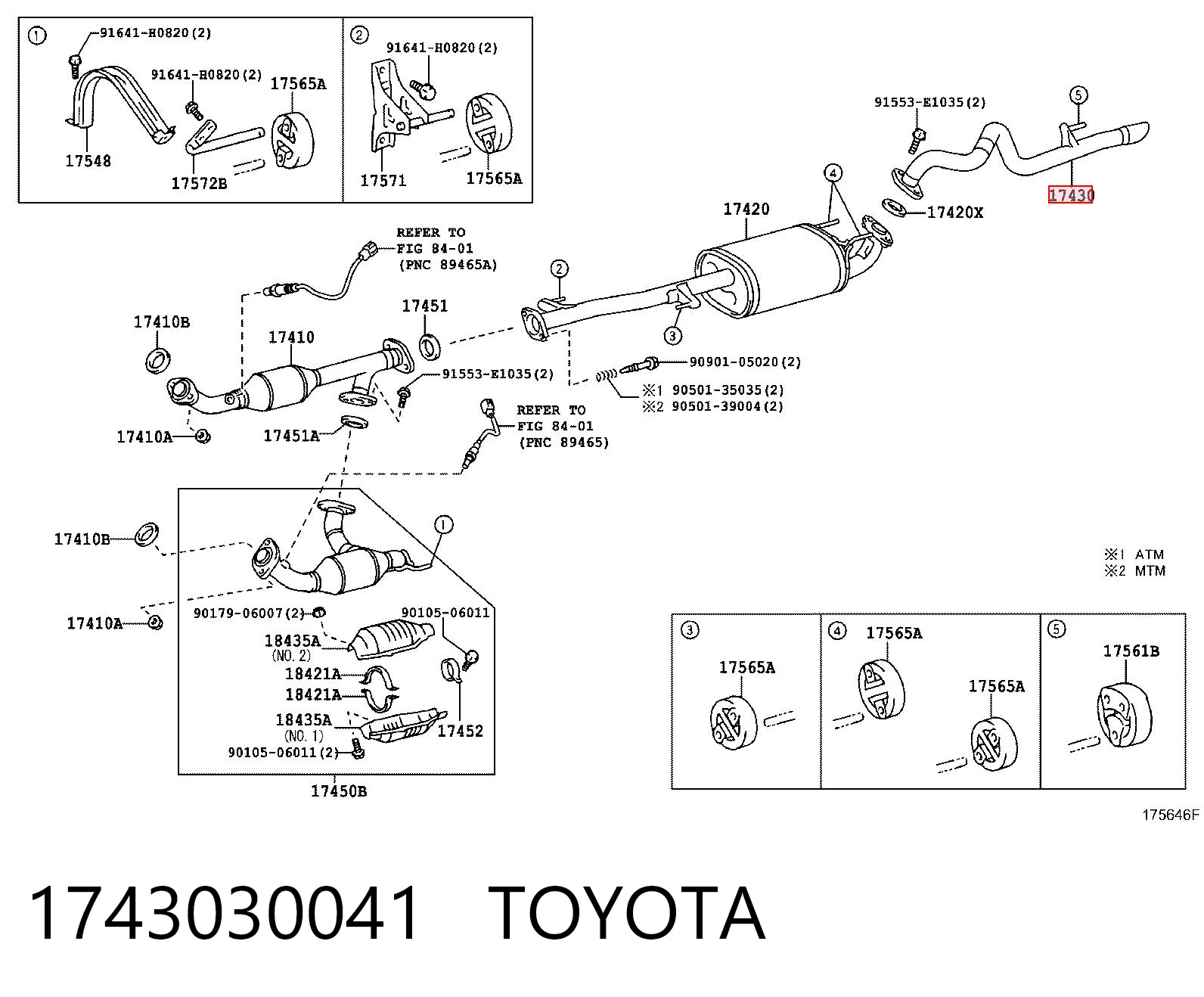 Silencioso trasero Toyota Land Cruiser  (2002-2010)