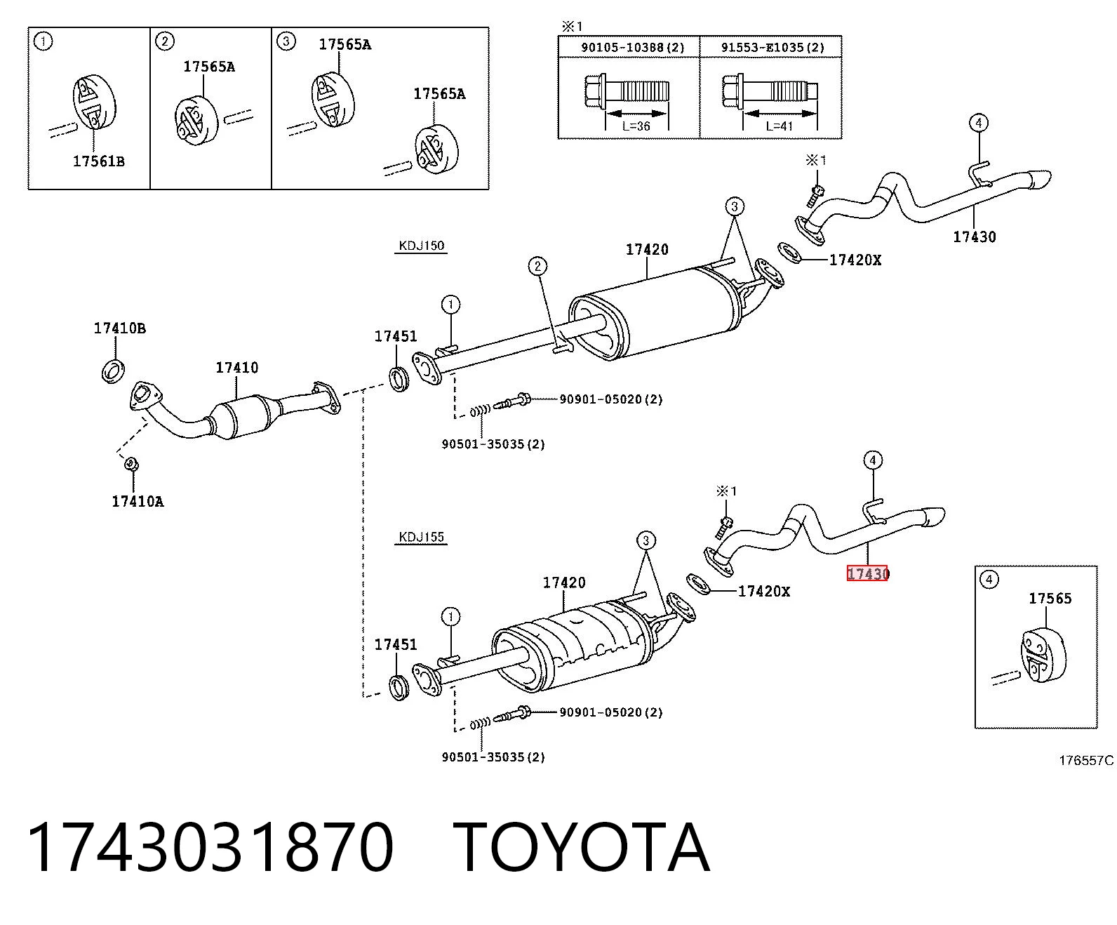 1743031870 Toyota Silenciador trasero
