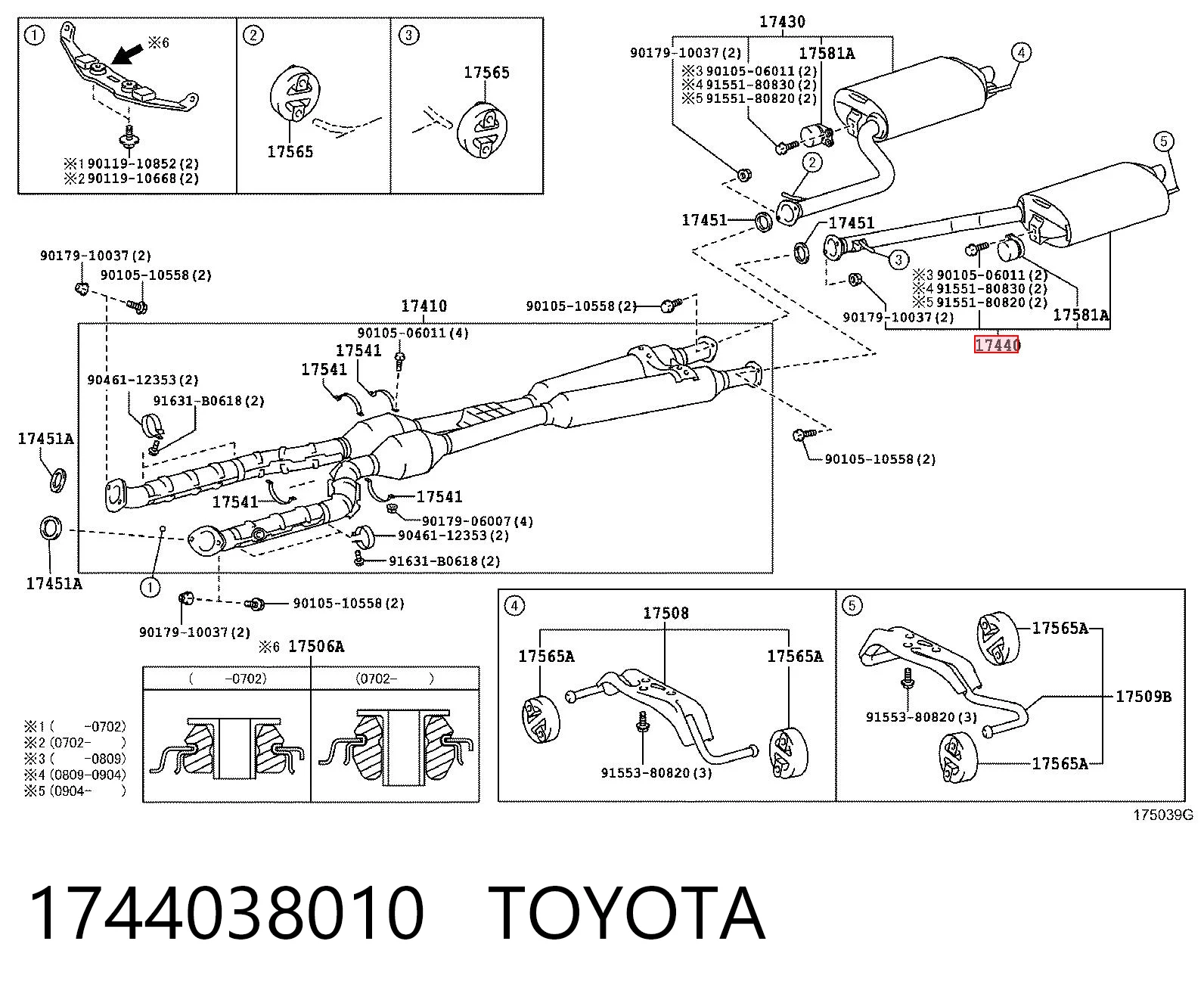 Comprar Silenciador trasero Lexus LS  USF4 a bajo precio