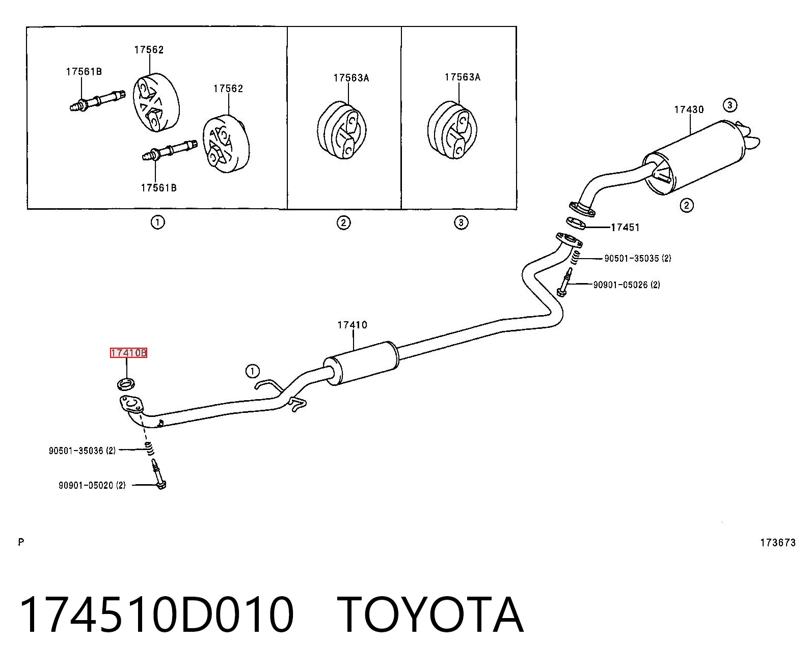 Comprar Junta de escape Toyota RAV4 II XA2