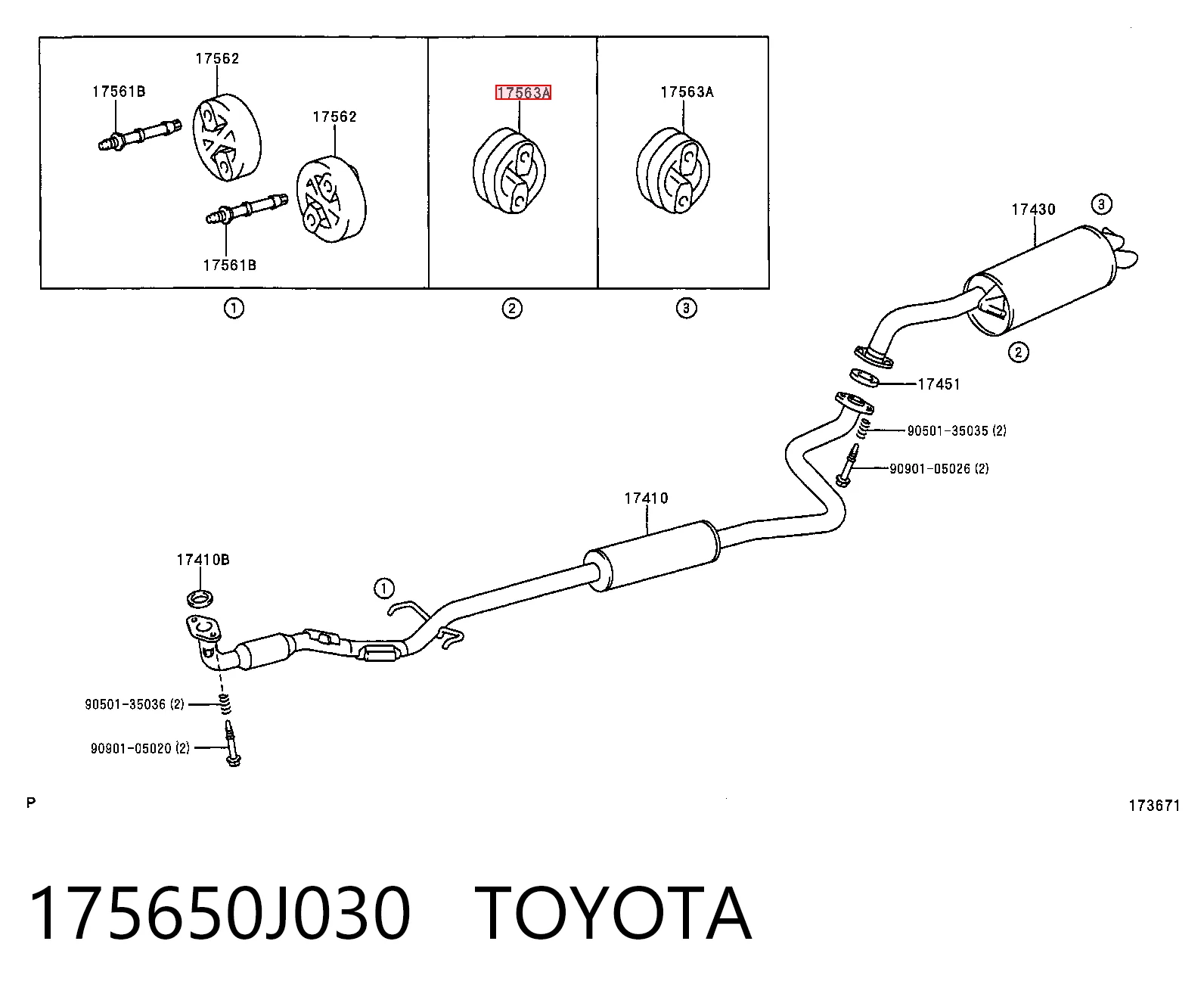 Almohadilla de tope silenciador Toyota Land Cruiser PRADO ASIA SUV (J12) (2002 - 2010) precio, desde 3,44 EUR