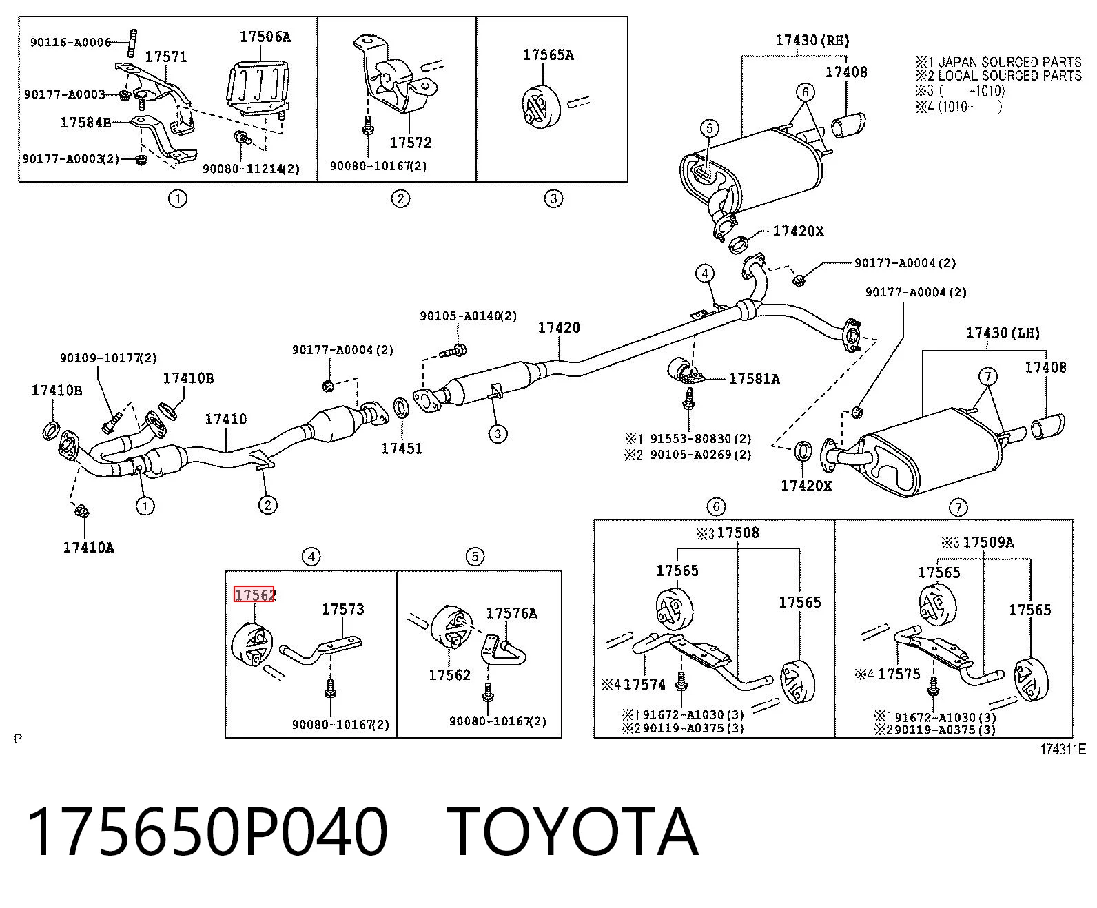 175650P040 Toyota