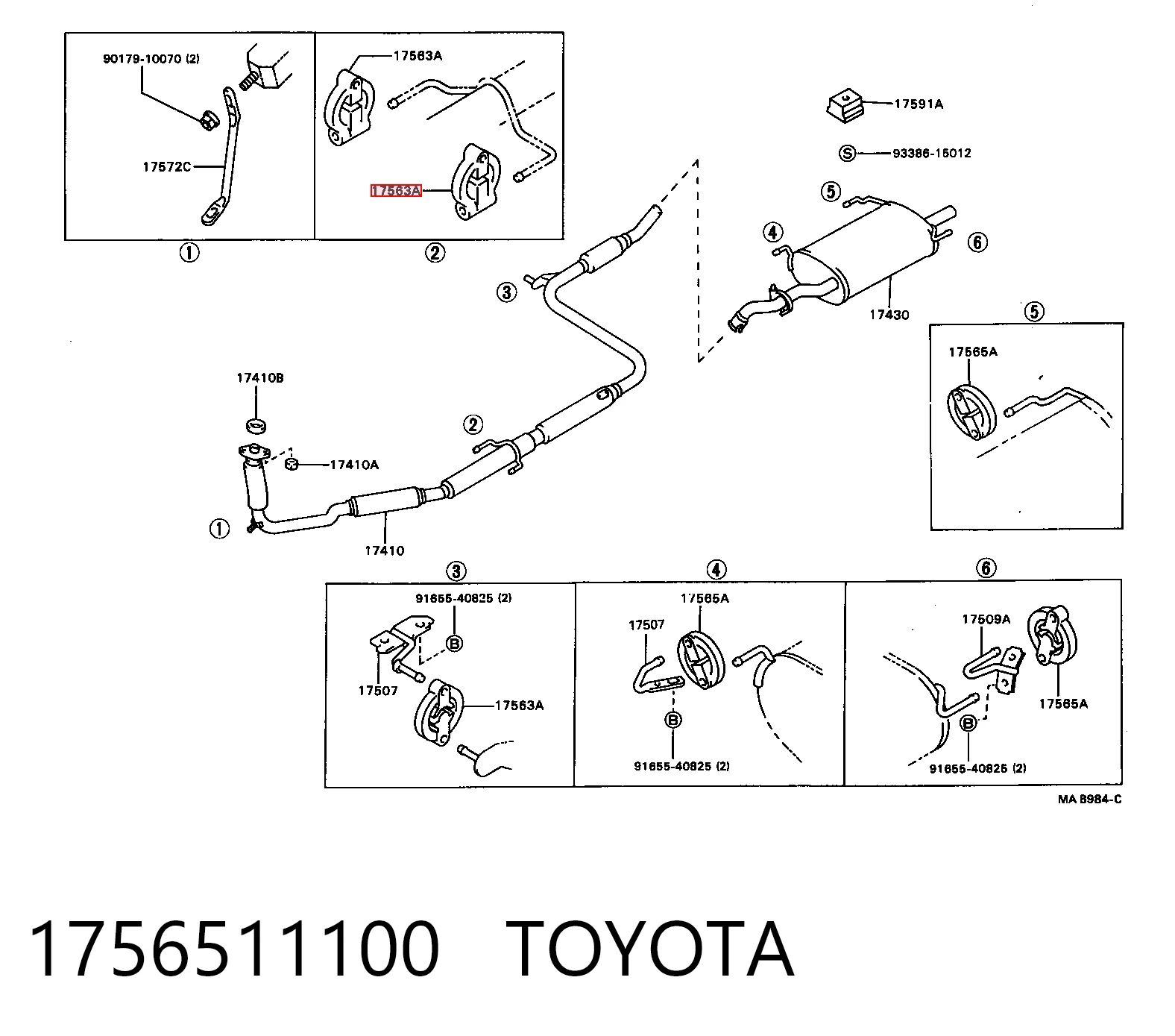Comprar Soporte escape Suzuki Swift II AH, AJ