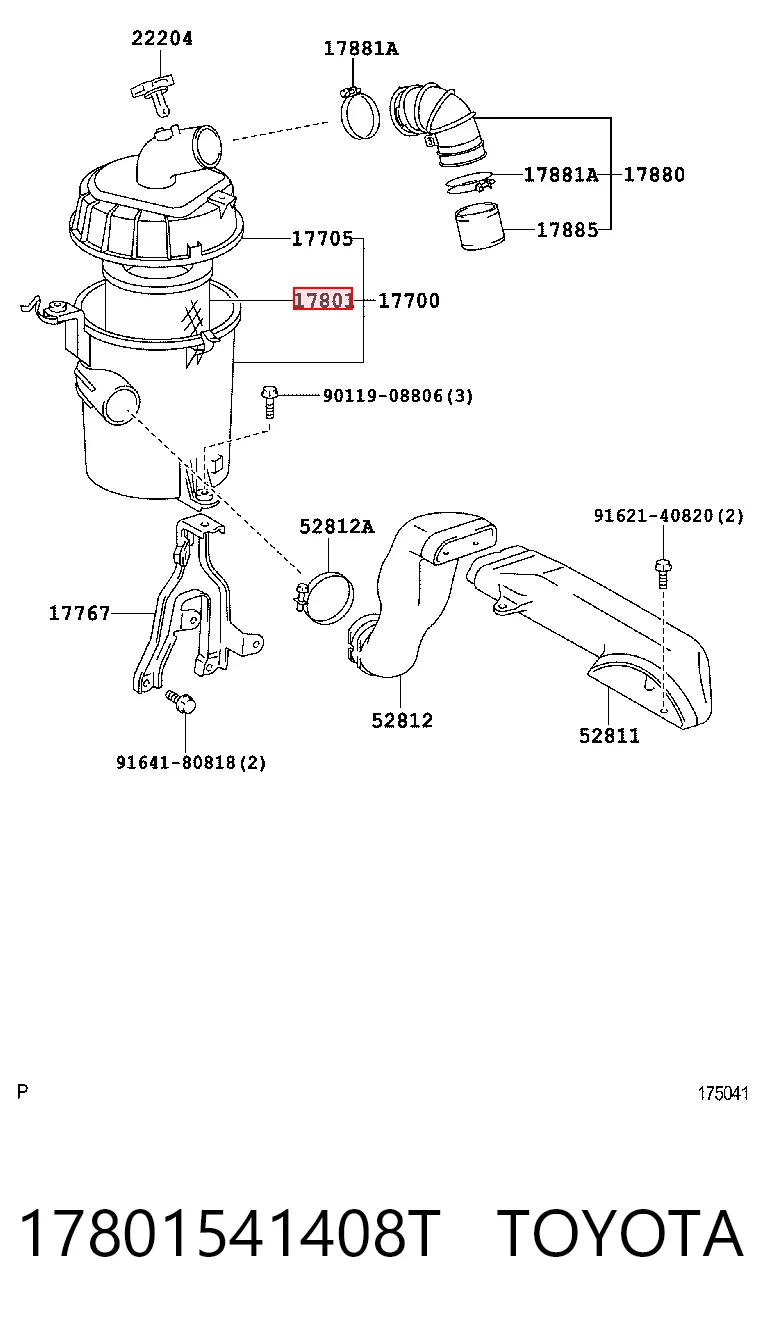 17801541408T Toyota