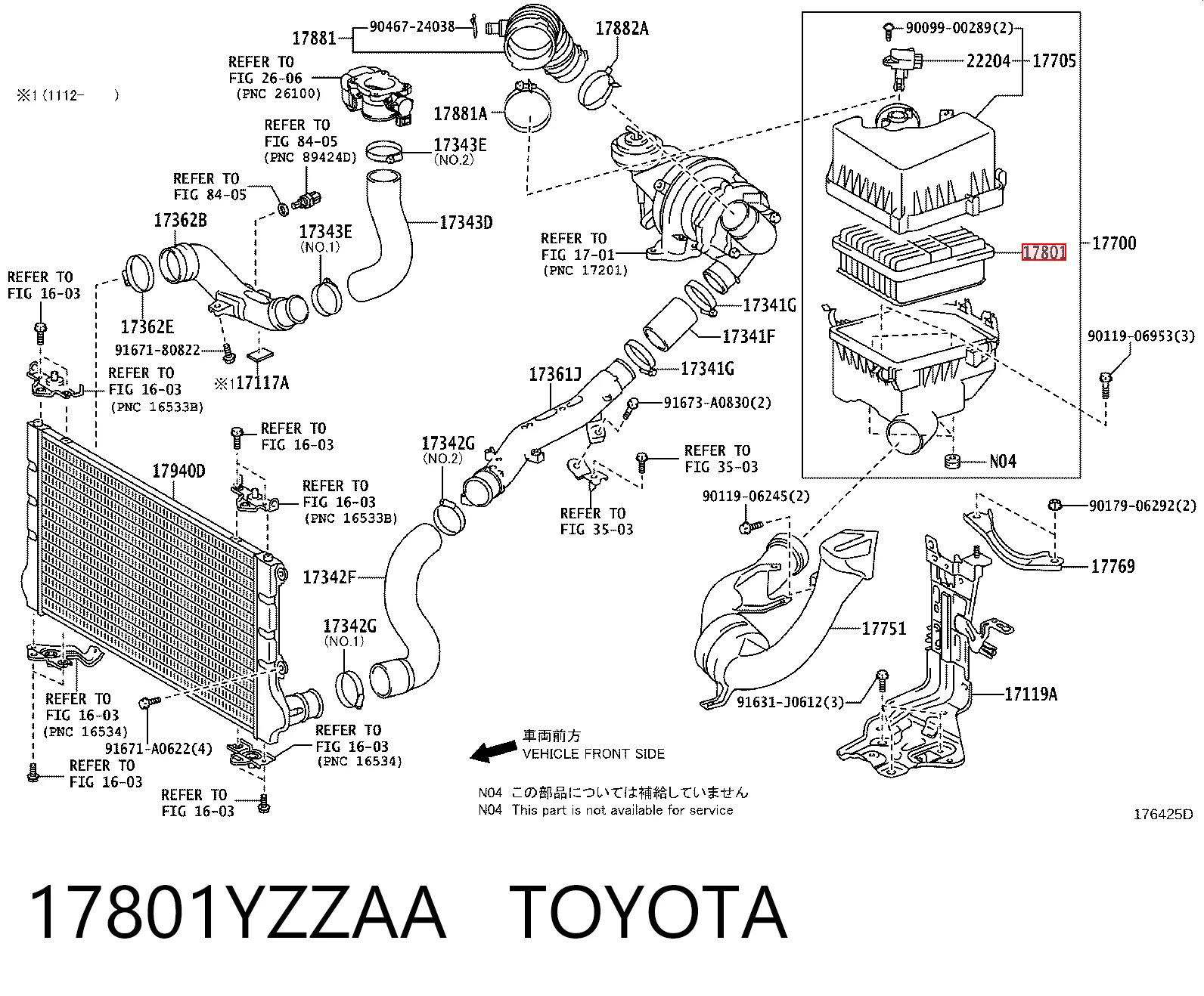 17801YZZAA Toyota